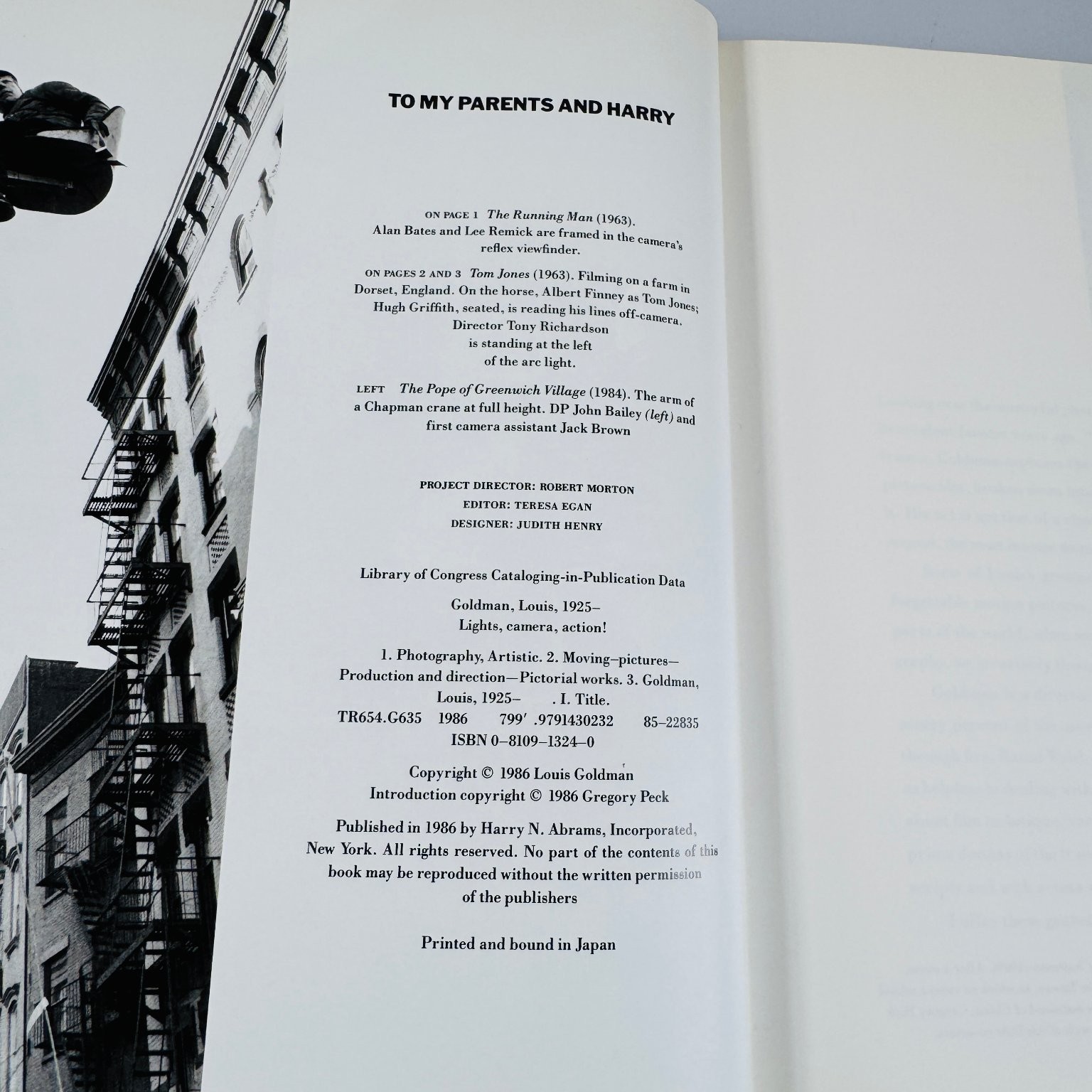 Lights, Camera, Action! Louis Goldman 1986 Illustrated Film Photography Abrams