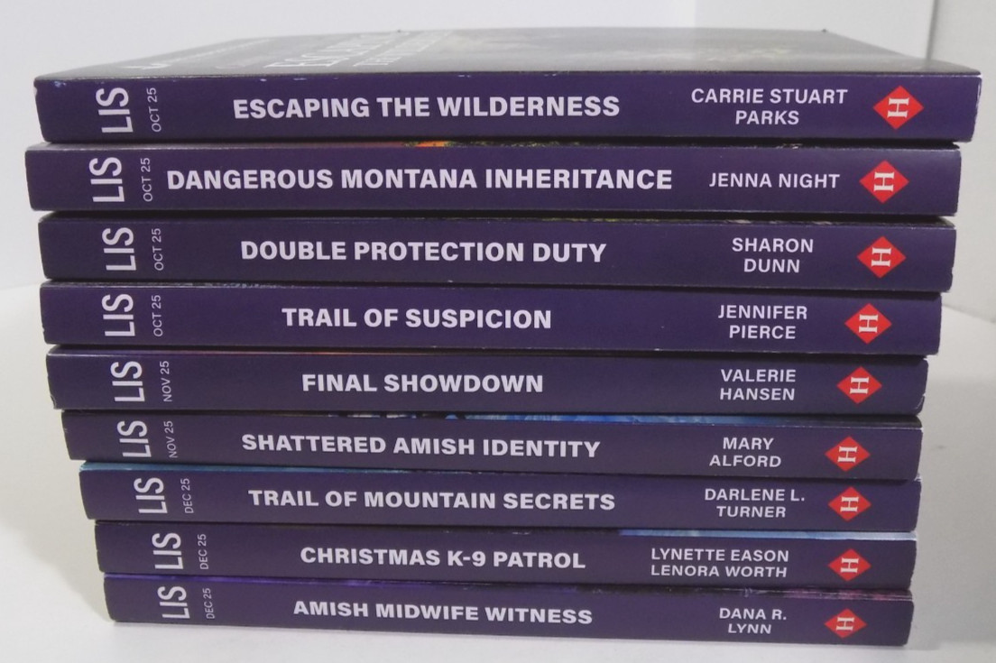 Harlequin Love Inspired Suspense Romance Books – Lot of 9 ( Oct-Dec 2025 )