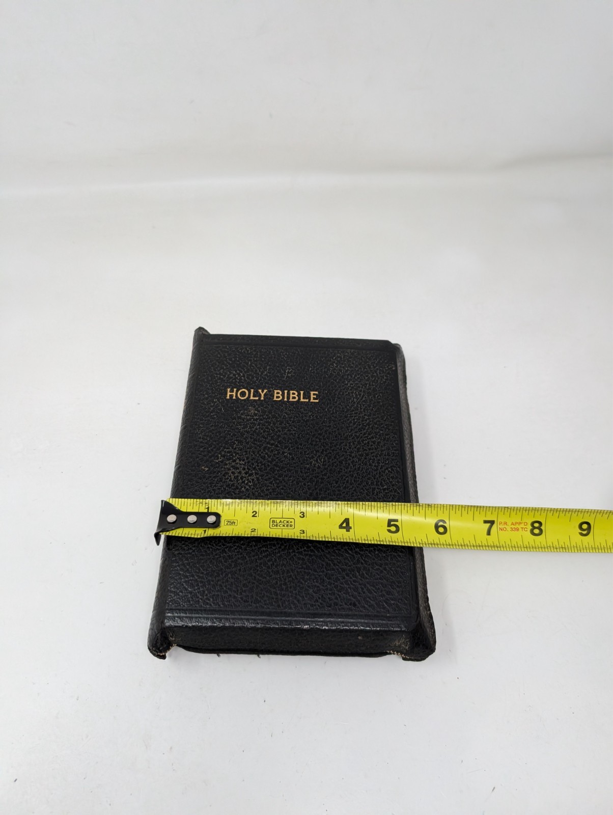 Vintage American Bible Society Holy Bible Leather Zip Zipper Maps 1961 50s 60s