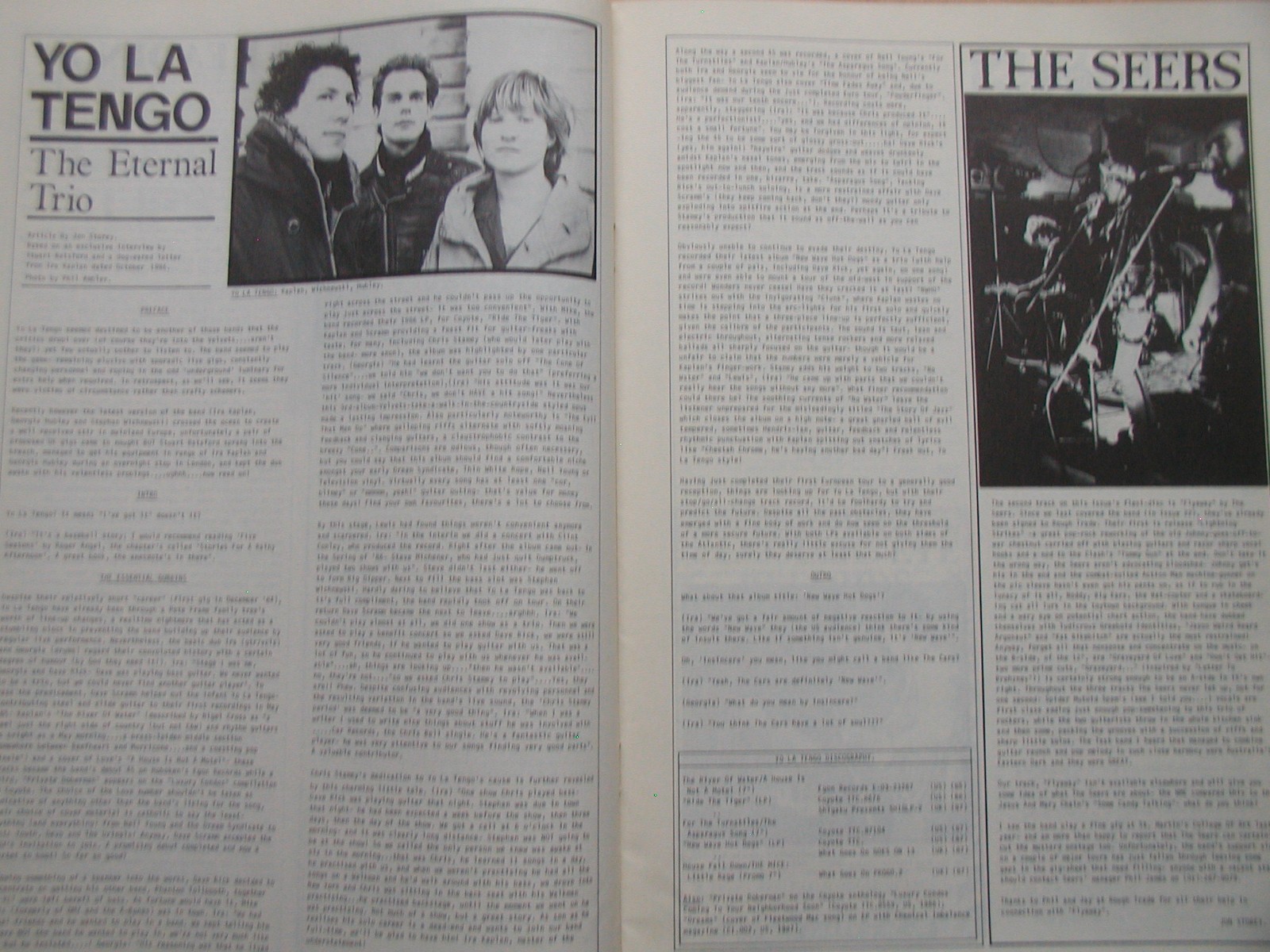 Bucketfull of Brains. No. 24. March 1988. With Gene Clark flexi. Flaming Lips et