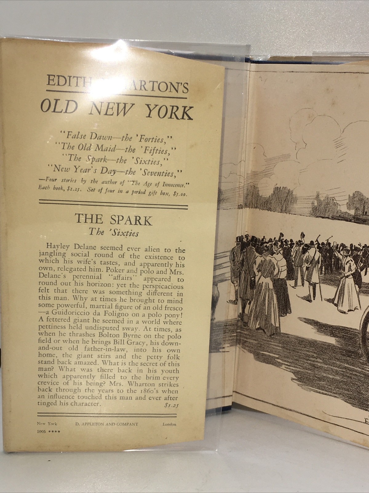 Rare 1924 Edith Wharton First Edition Old New York 4 Book Set, 1 SIGNED!! HCDJ