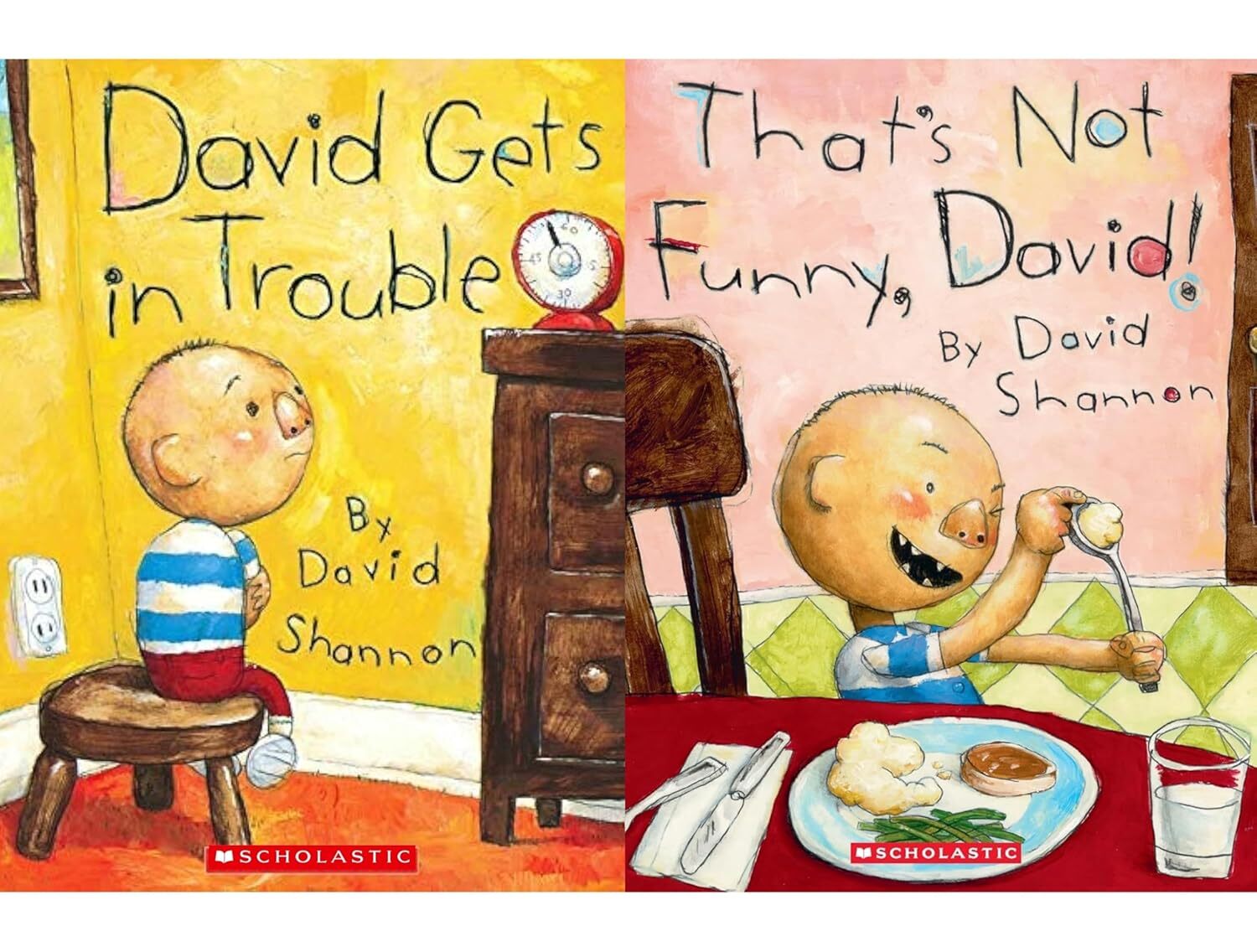 No, David! 6 Book Collection Set David Gets in Trouble, David Goes to School