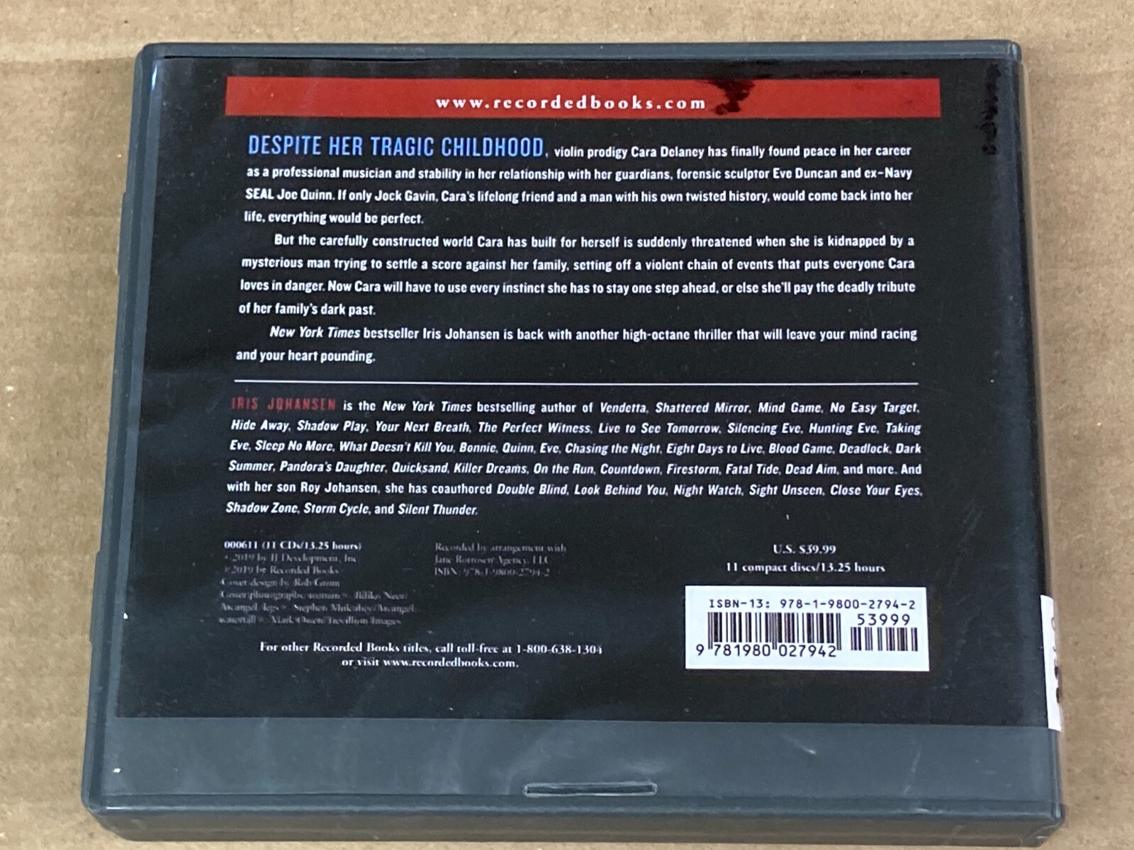 Eve Duncan Ser.: Dark Tribute by Iris Johansen ~ Audio Book On CD