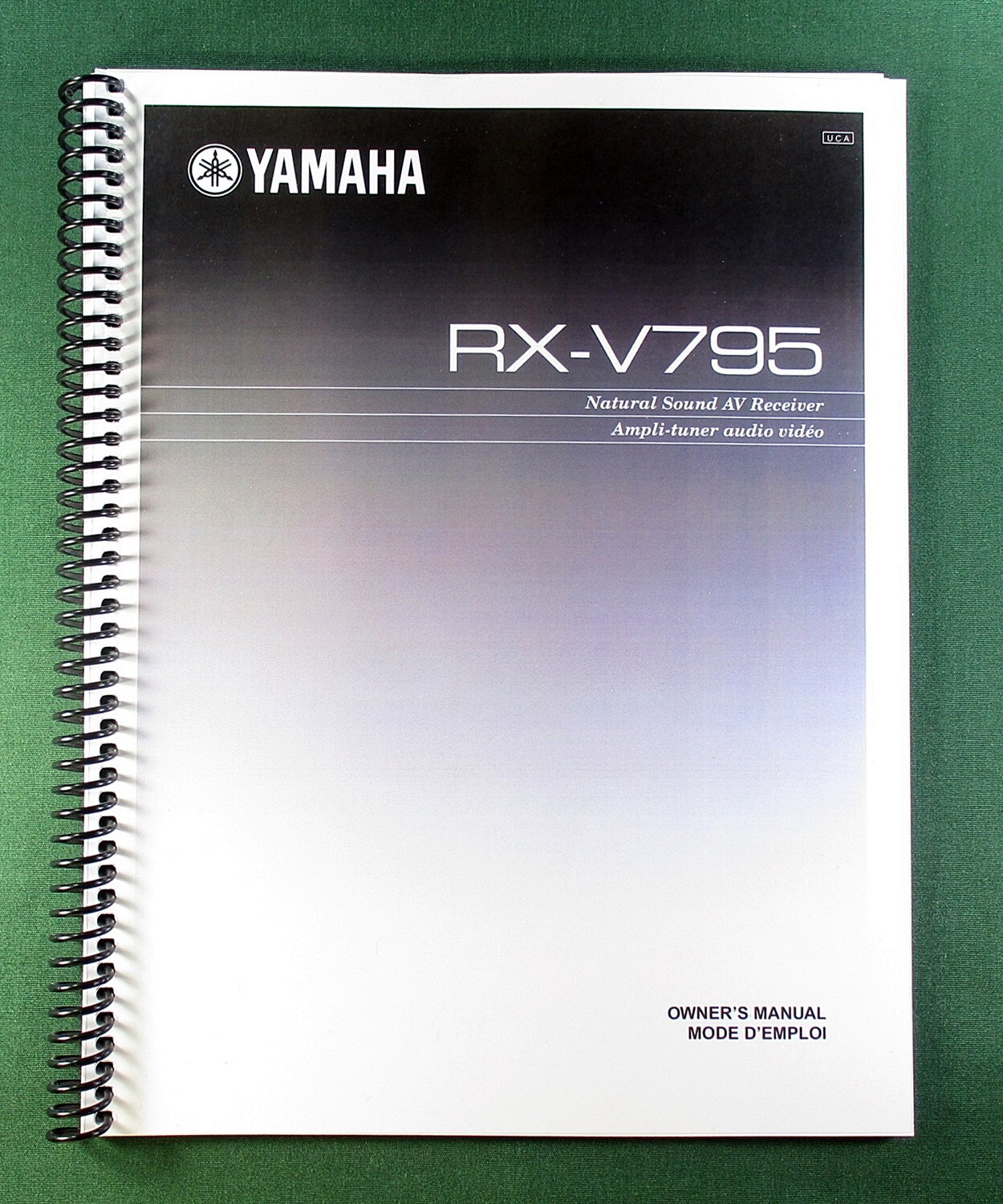 Yamaha RX-V795 Instruction Manual: 92 Pages & Protective Covers!