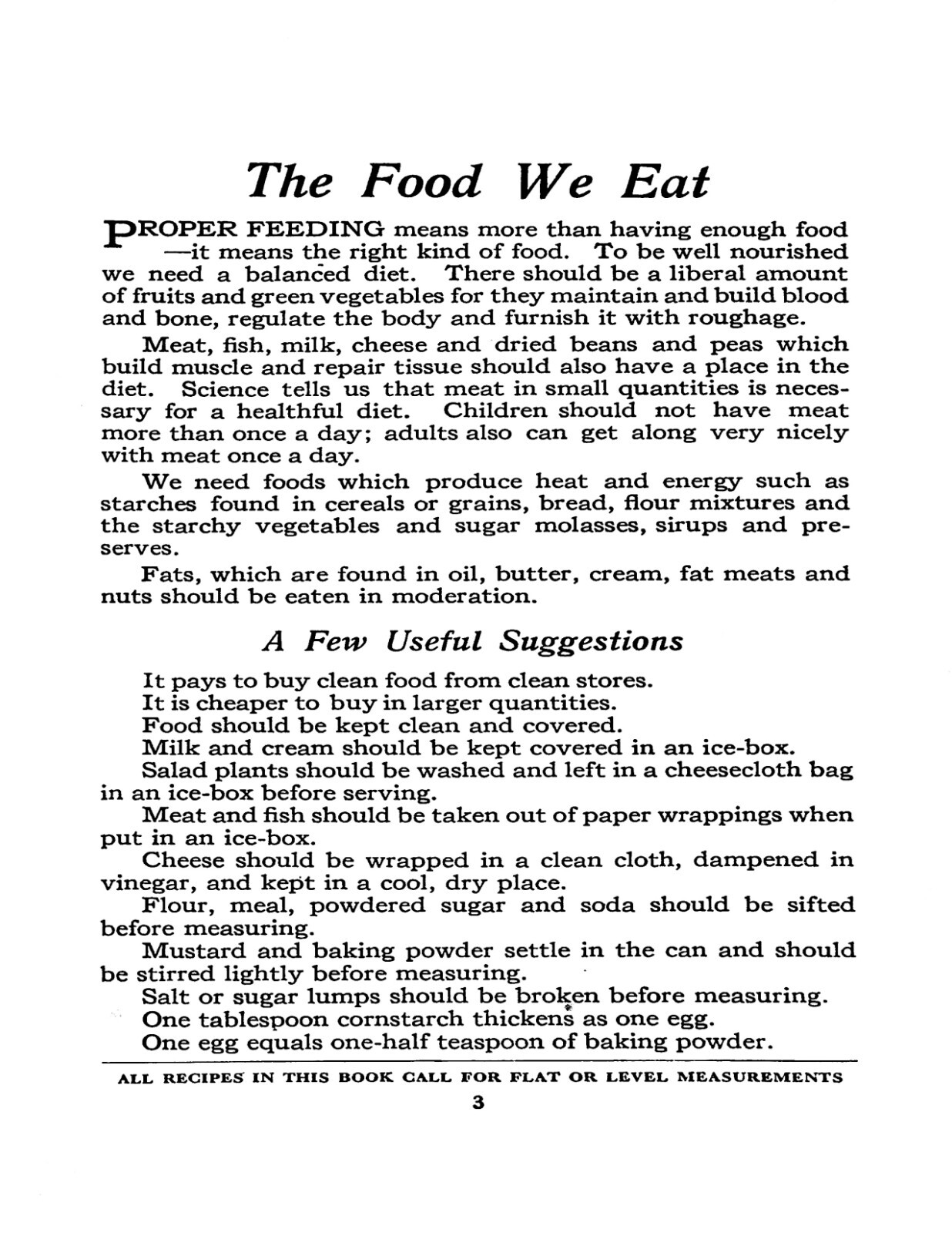 1925 The Metropolitan Cook Book 62 Pages