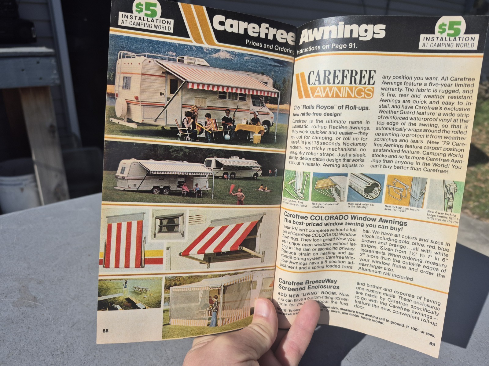 1979 Camping World Catalog RV Camper Products 105 Pages