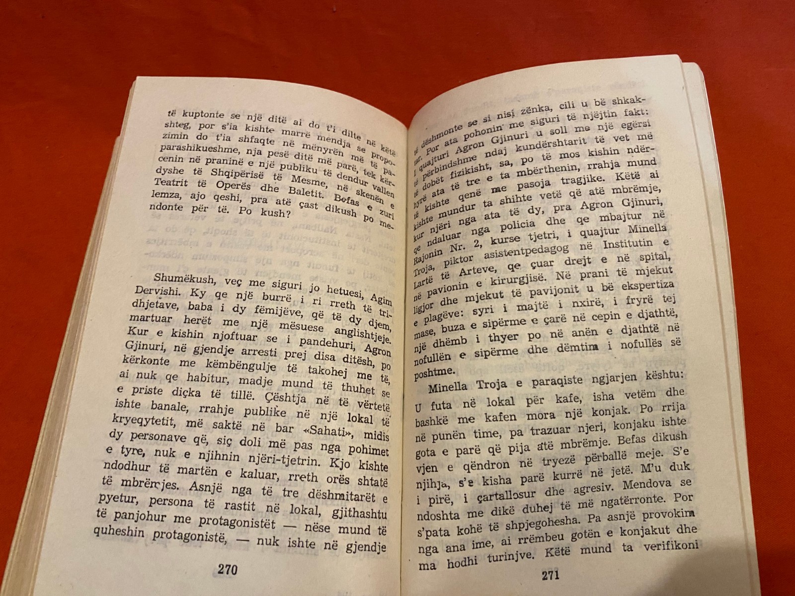 OLD ALBANIAN BOOK-KARUSELI-FATOS KONGOLI-ROMAN-1990-COMMUNISM-299 pages