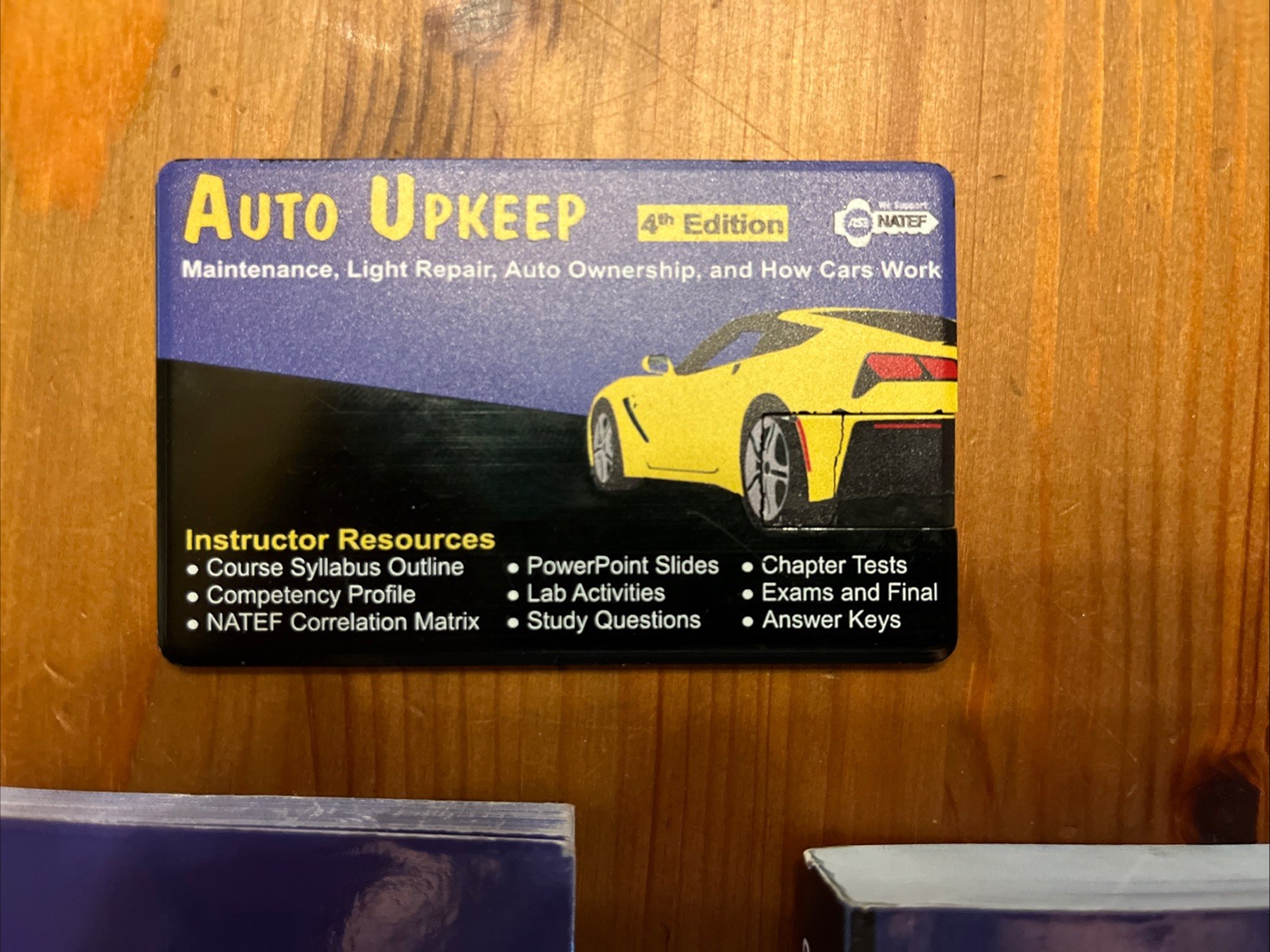 Lot Of 4th Edition Auto Upkeep Textbook, Workbook And USB Drive