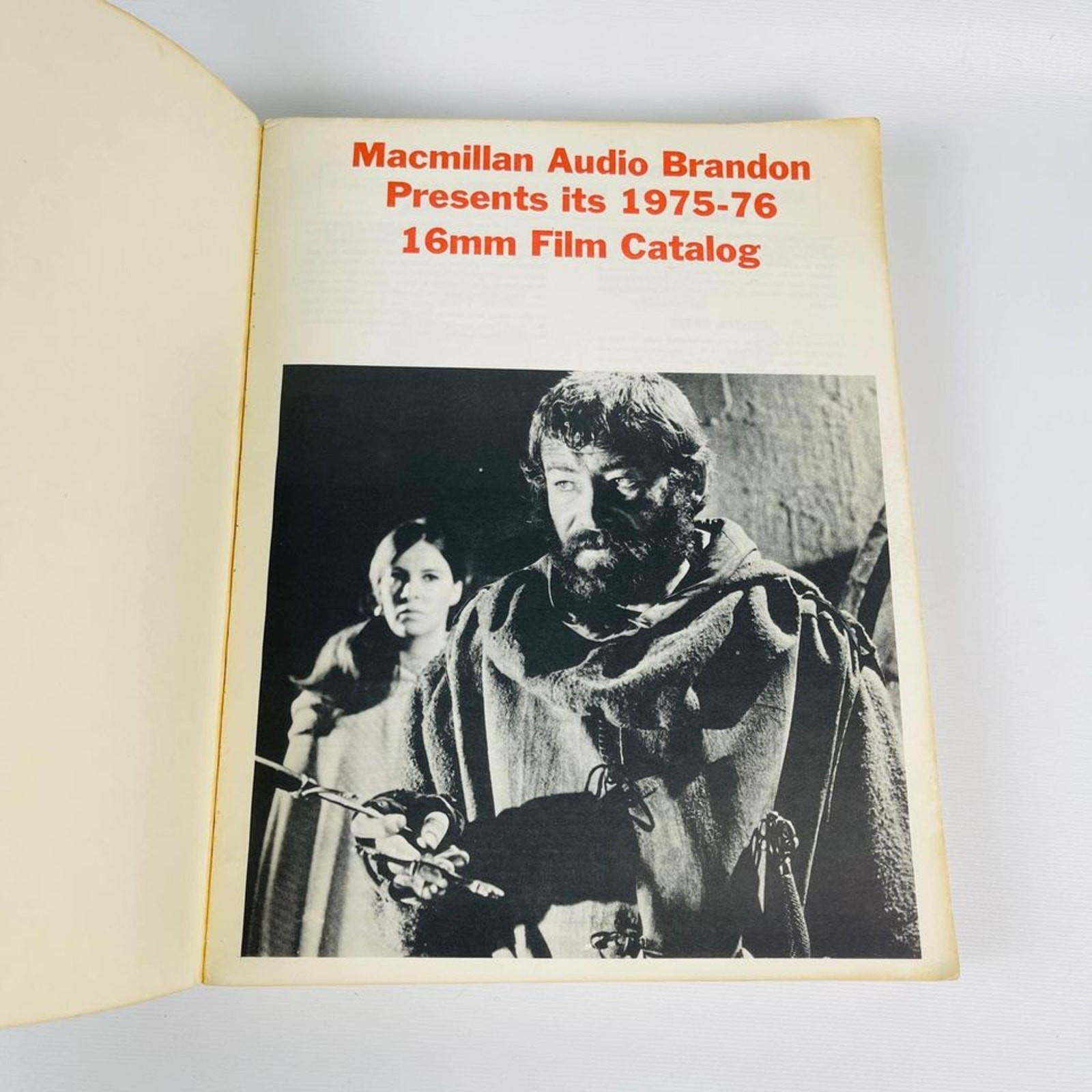 Macmillan Audio Brandon Films 1975-76 16mm film catalog book 440 Pages