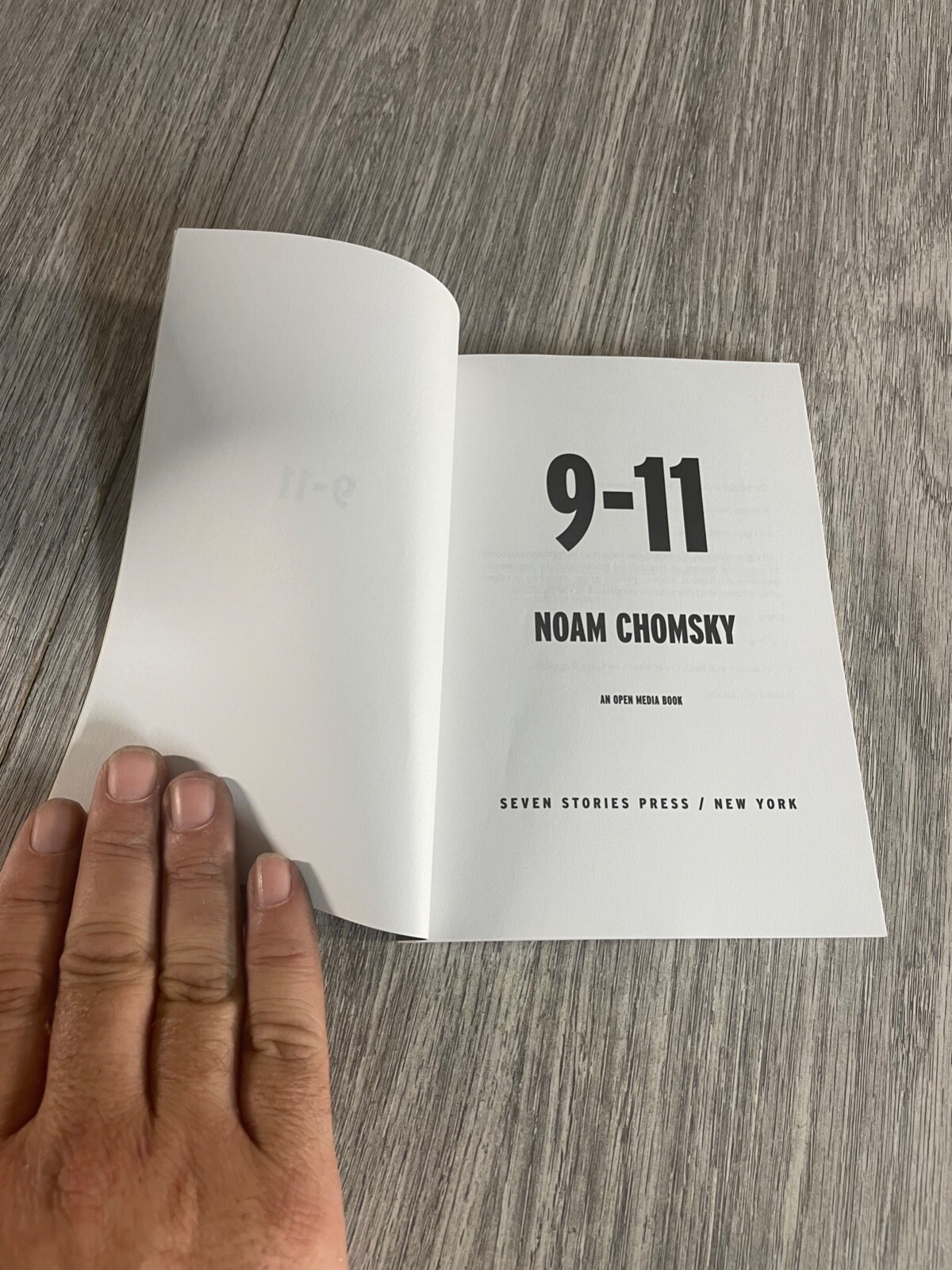 Open Media Ser.: 9-11 by Noam Chomsky (2001, Trade Paperback)