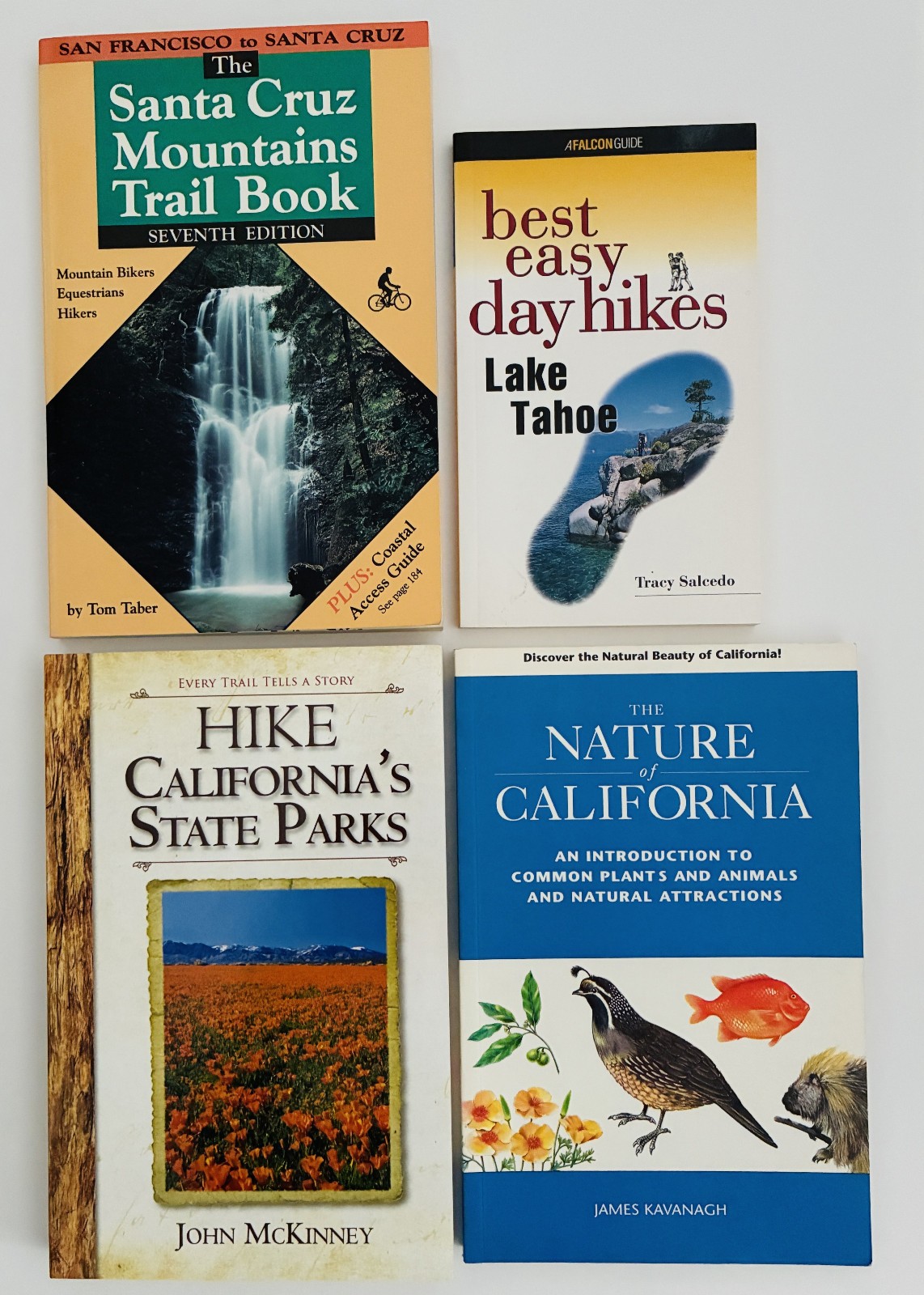 LikeNew Hike California’s State Parks (2024) by John McKinney plus 3 books