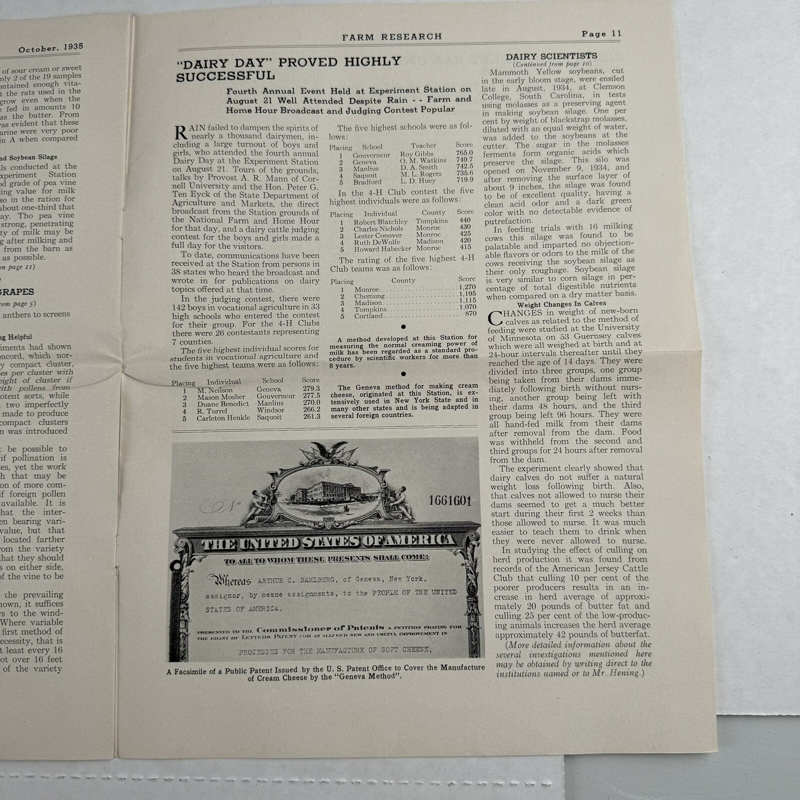 1935 Farm Research Quarterly Bulletin New York State Agricultural Experiment
