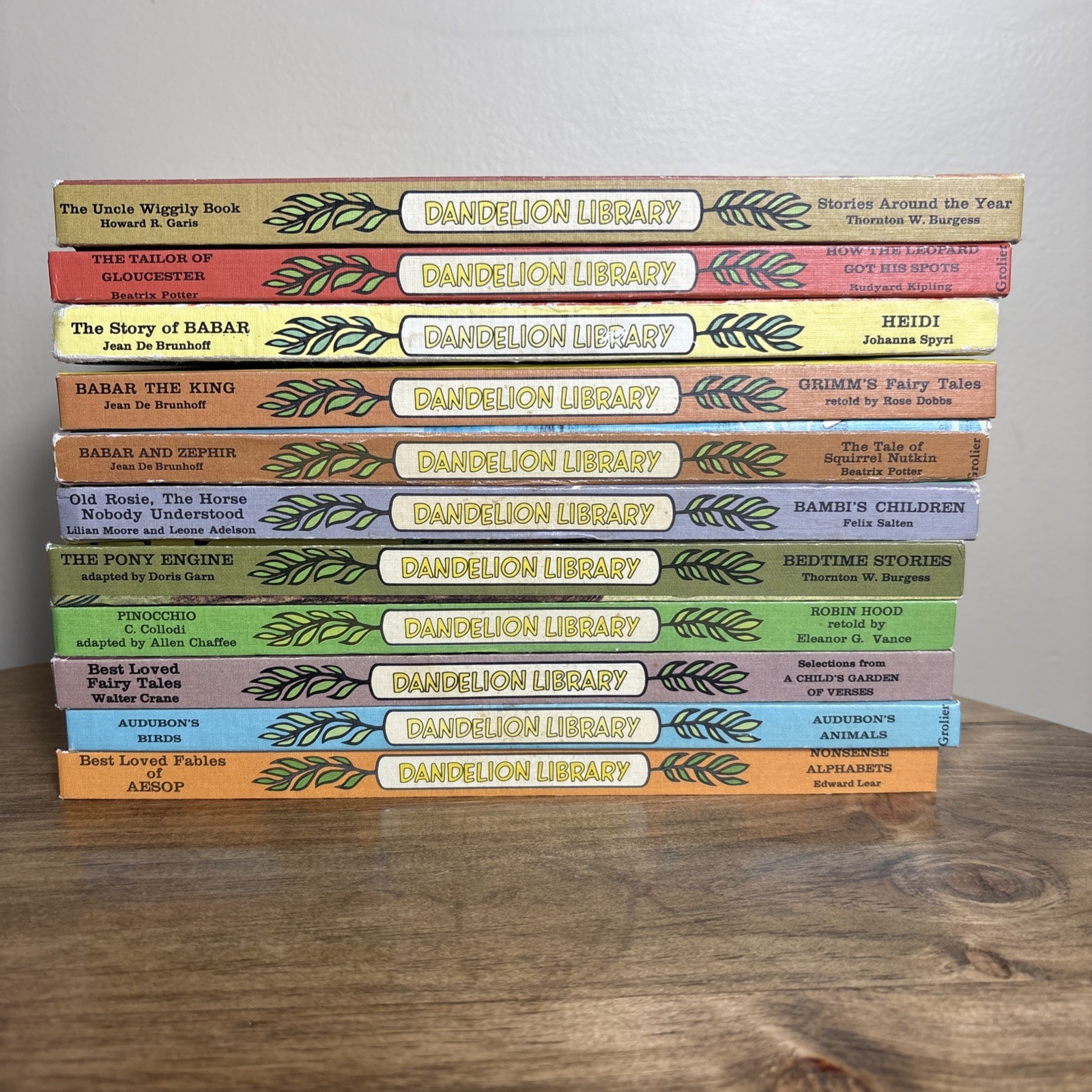 Dandelion Library Vtg 1960s Book Lot of 11 Books 2 In 1 Flip Books Fairy Tales