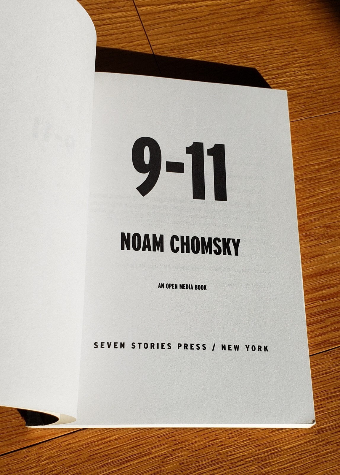 9-11 Noam Chomsky 1st Edition Paperback