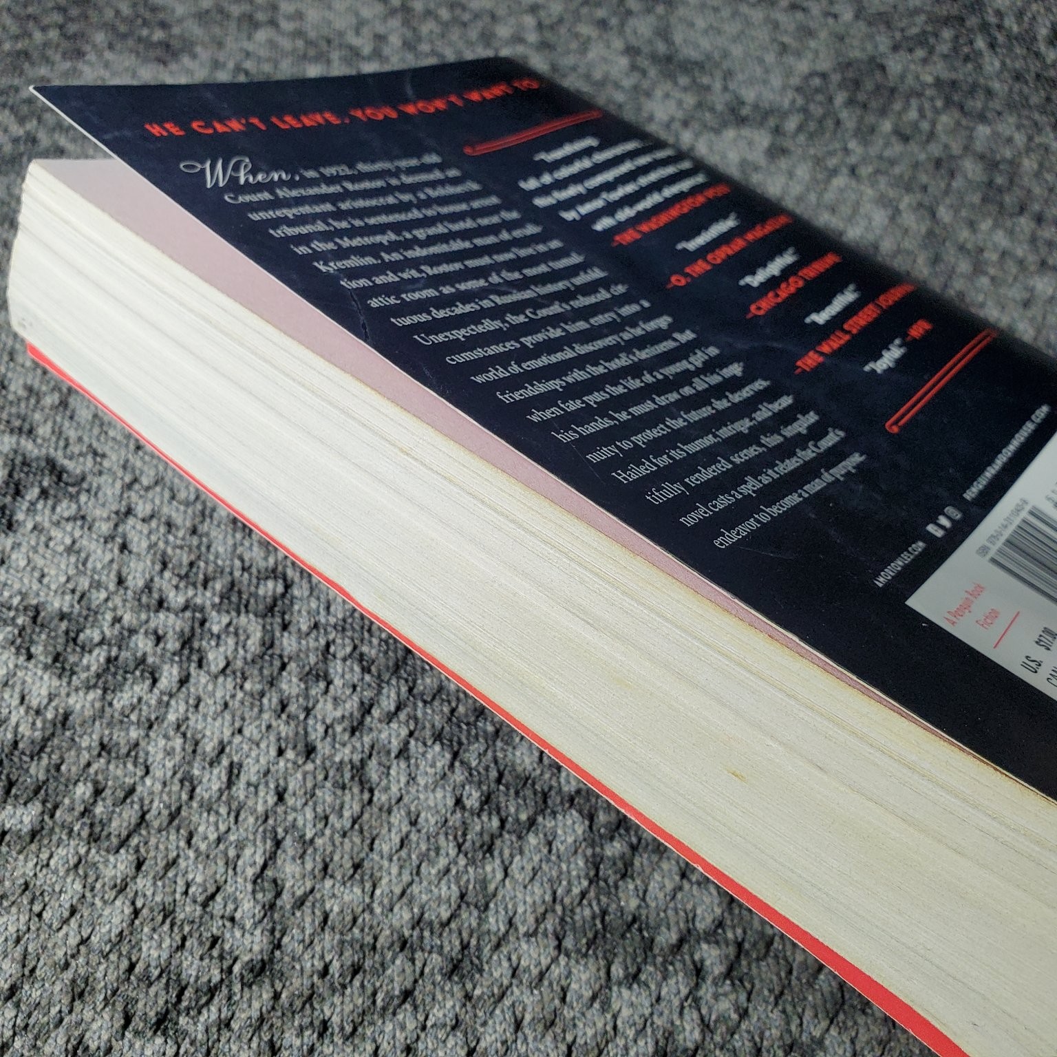 A Gentleman in Moscow Amor Towles 2016 Paperback Historical Fiction Penguin