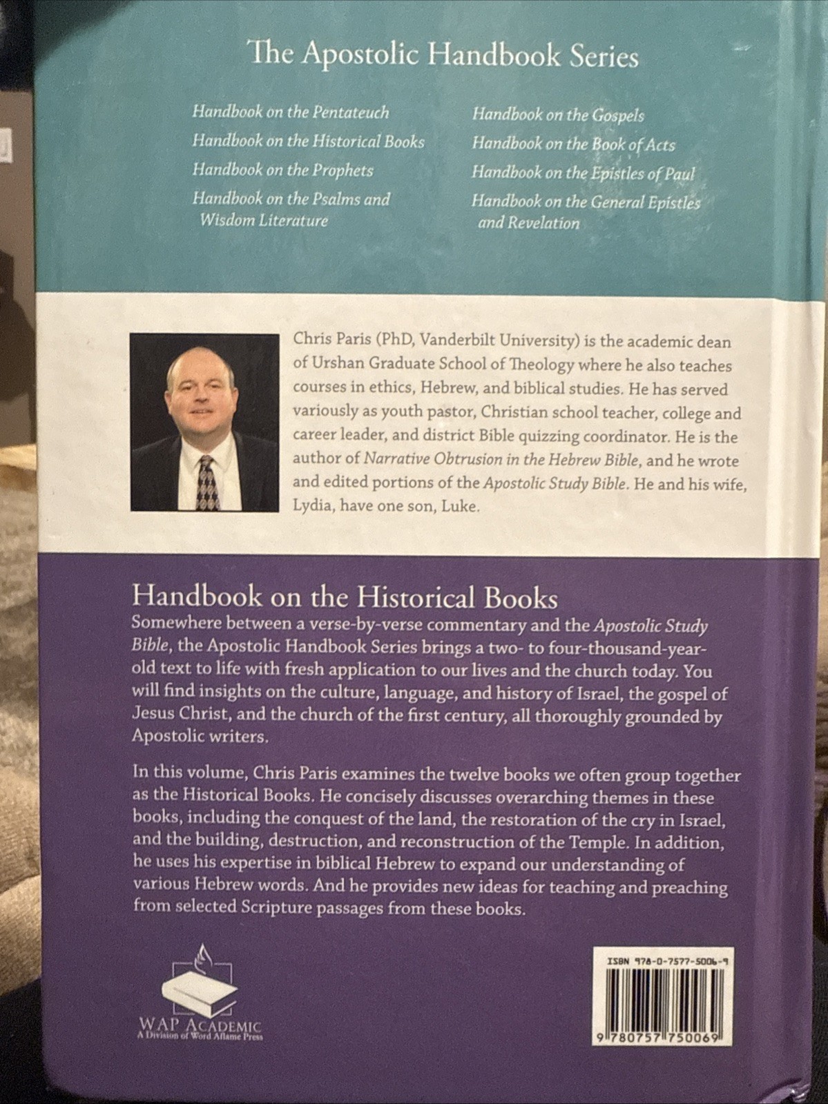 Handbook On the Historical Books by Chris Paris (2016, Hardcover)