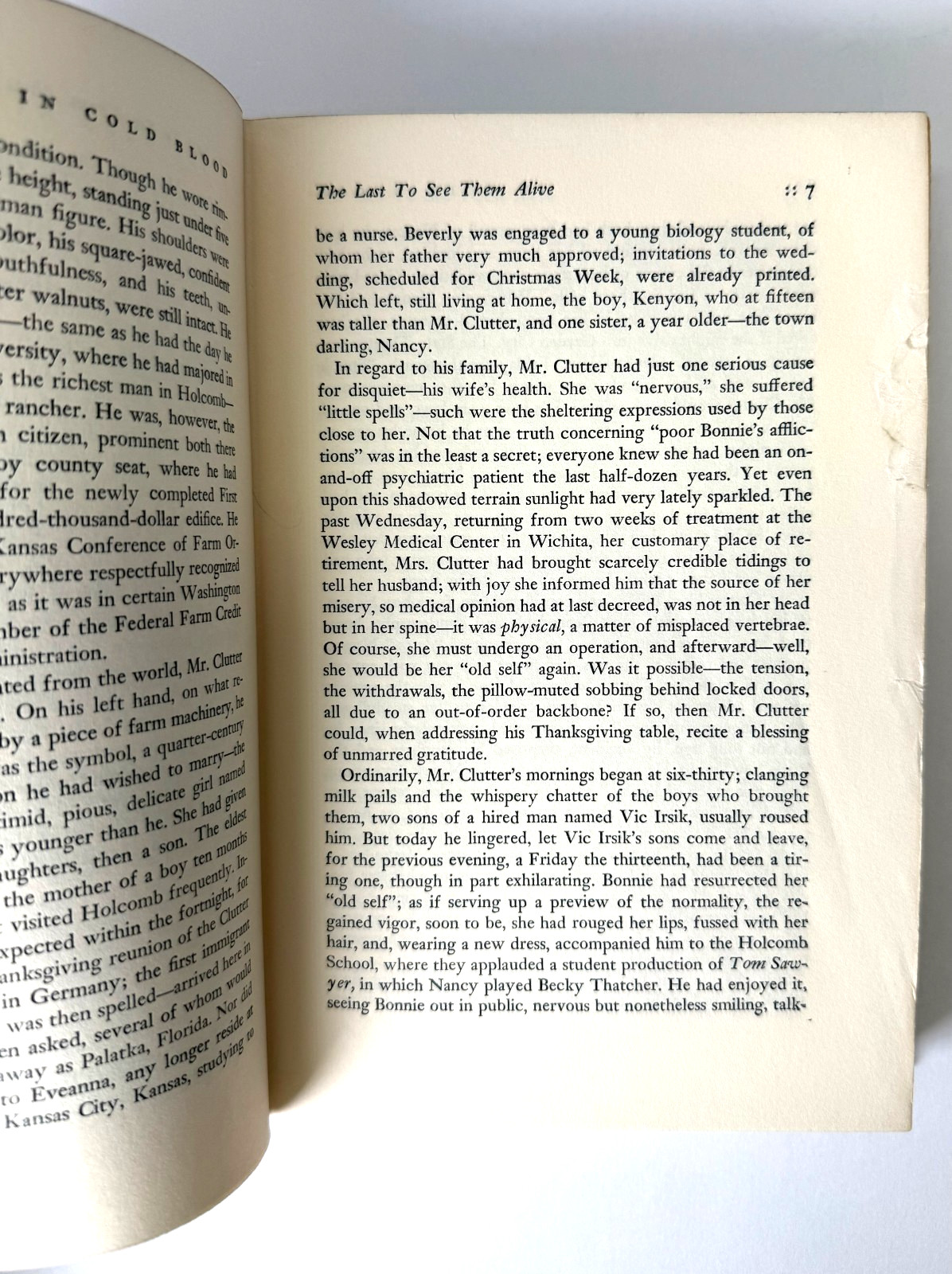 In Cold Blood, Truman Capote 1965 1st edition 1st printing in Mylar
