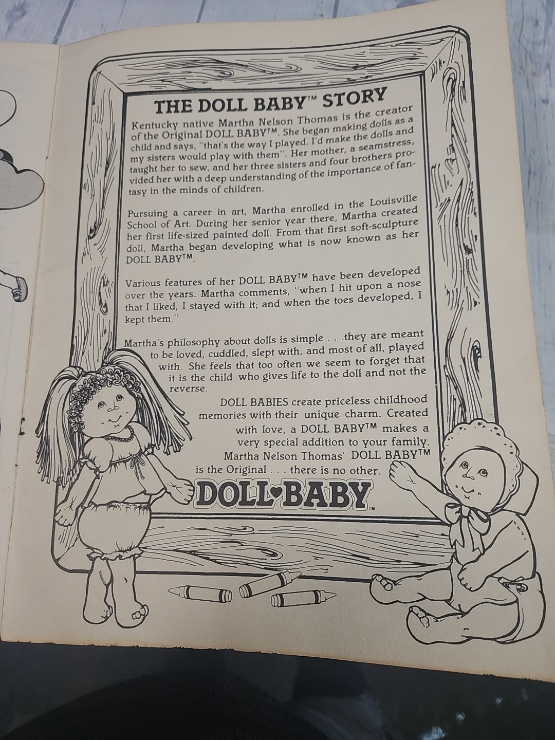 The Original Doll Baby Pattern Book Cabbage Like Dolls Marth Nelson Thomas