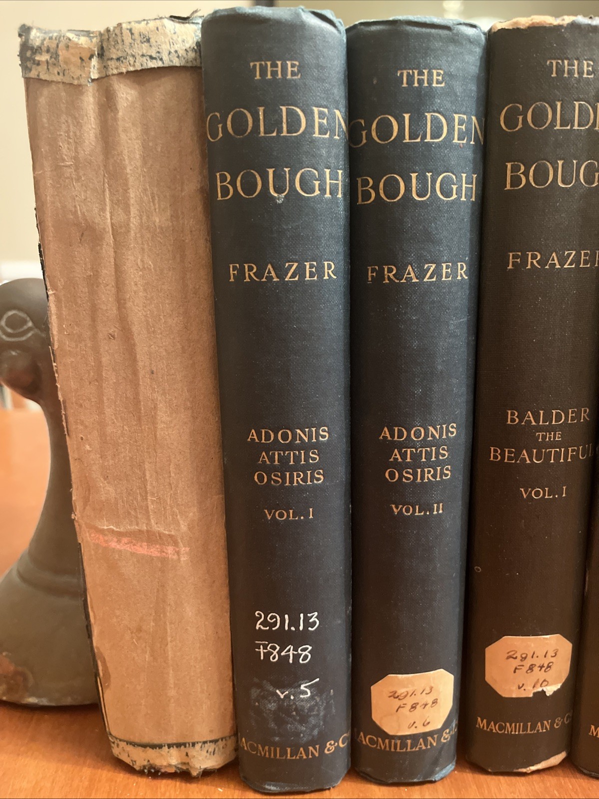THE GOLDEN BOUGH Study In Magic Religion 12 Vols Frazer 3rd Ed 1911 Set