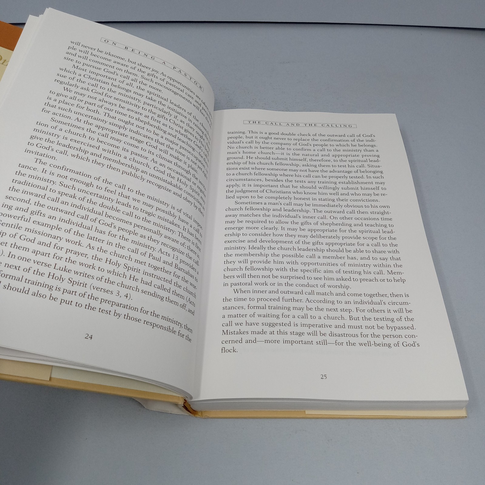 On Being a Pastor 2004 Moody Publishers Hardcover by Alistair Begg & Derek Prime