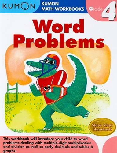 Word Problems Grade 4 (Kumon Math Workbooks) – Paperback – GOOD