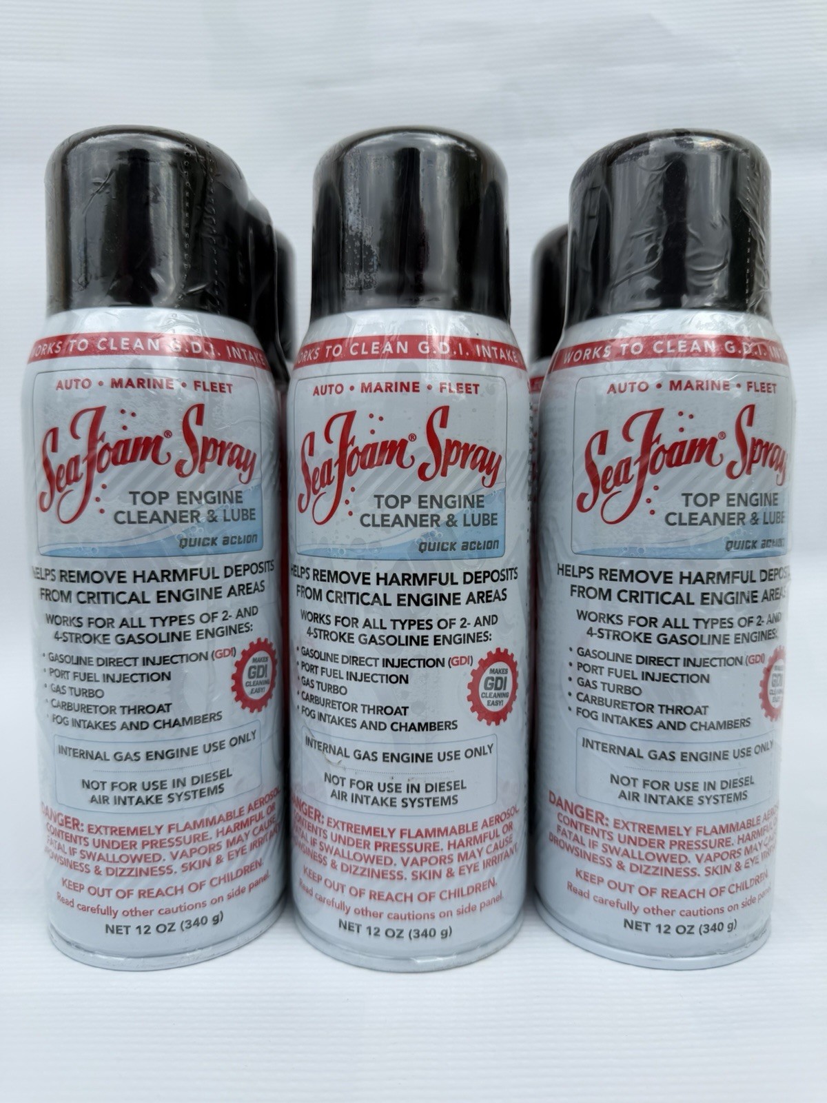 6 Pack Sea Foam SS14 Cleaner and Lube – 12oz.