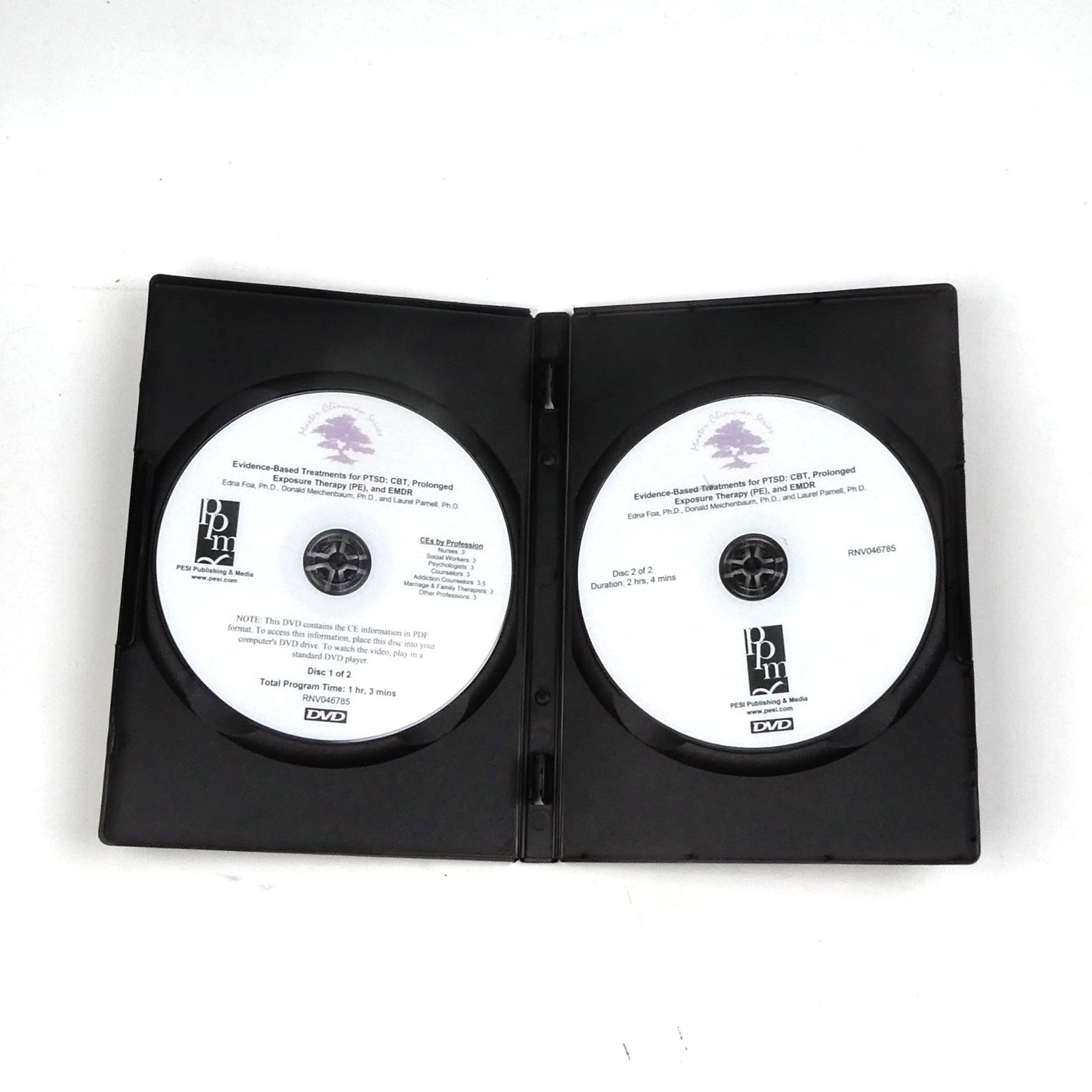 EVIDENCE BASED TREATMENTS FOR PTSD: CBT, PE & EMDR Learn Trauma Therapy DVD
