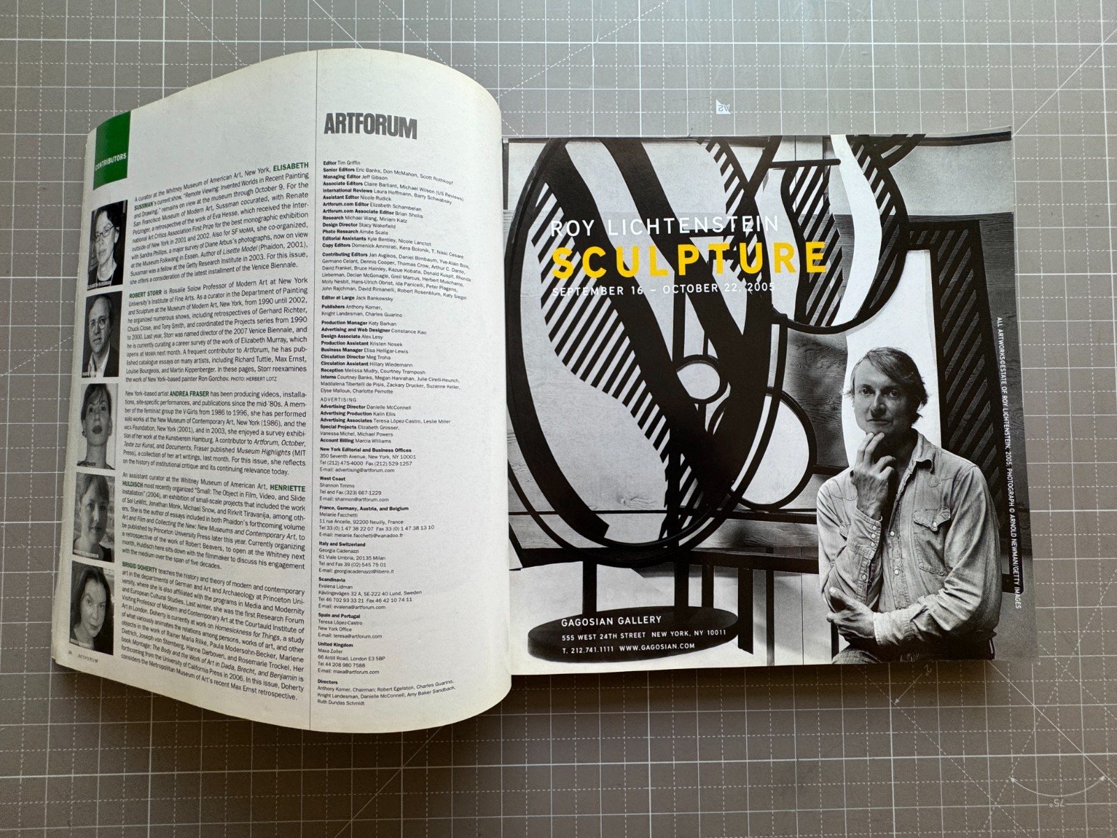 ARTFORUM International Magazine, September 2005. Institution of Critique, Venice