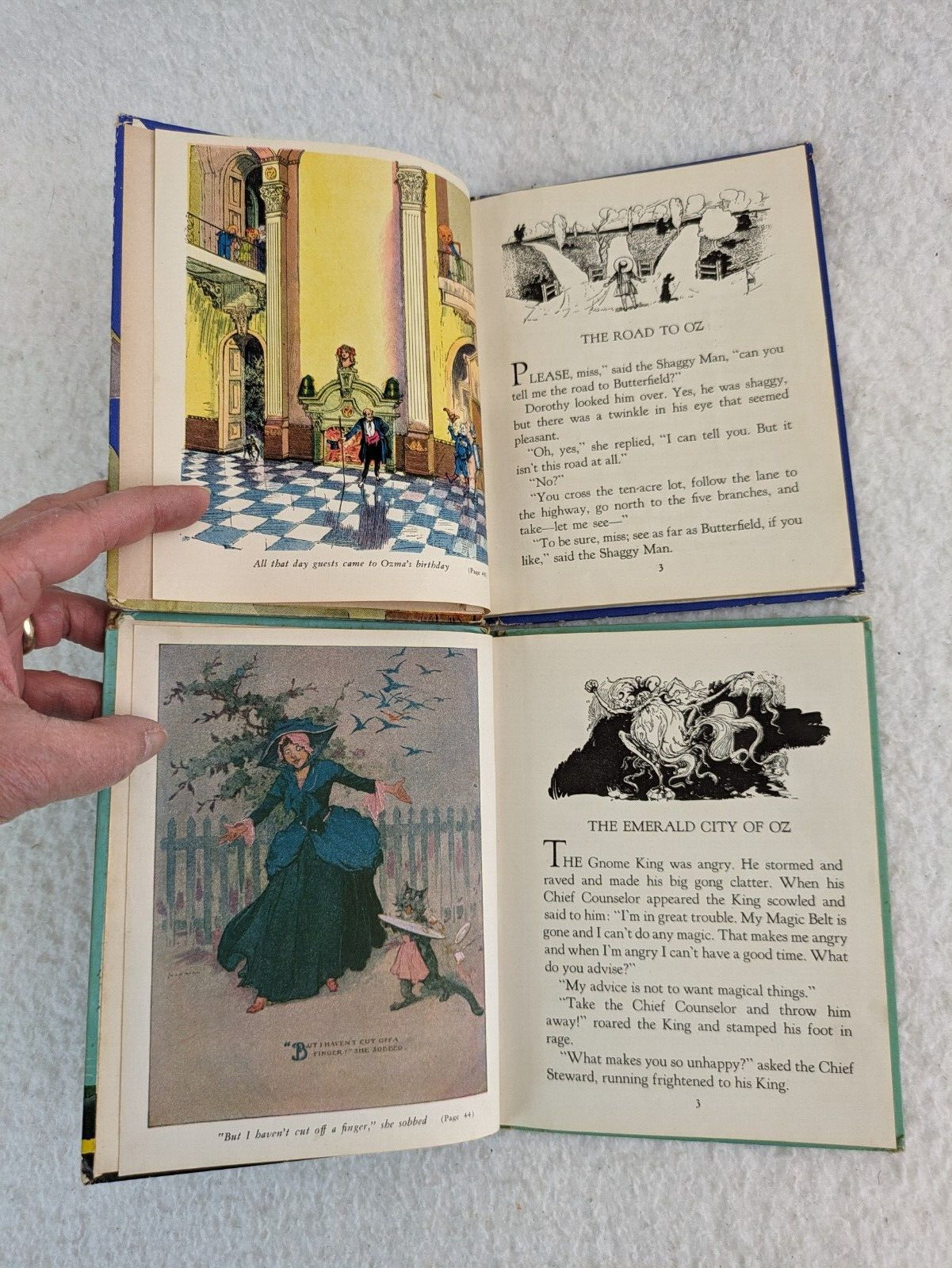 Lot of 5 WIZARD OF OZ JUNIOR EDITIONS L. Frank Baum Rand McNally 1939