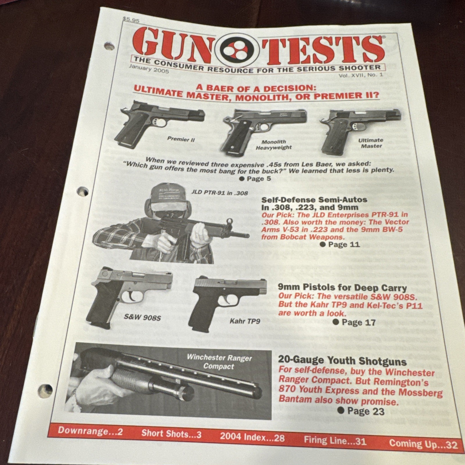 2005 Gun Tests The Consumer Resource For Serious Shooter- Volumes 1-12