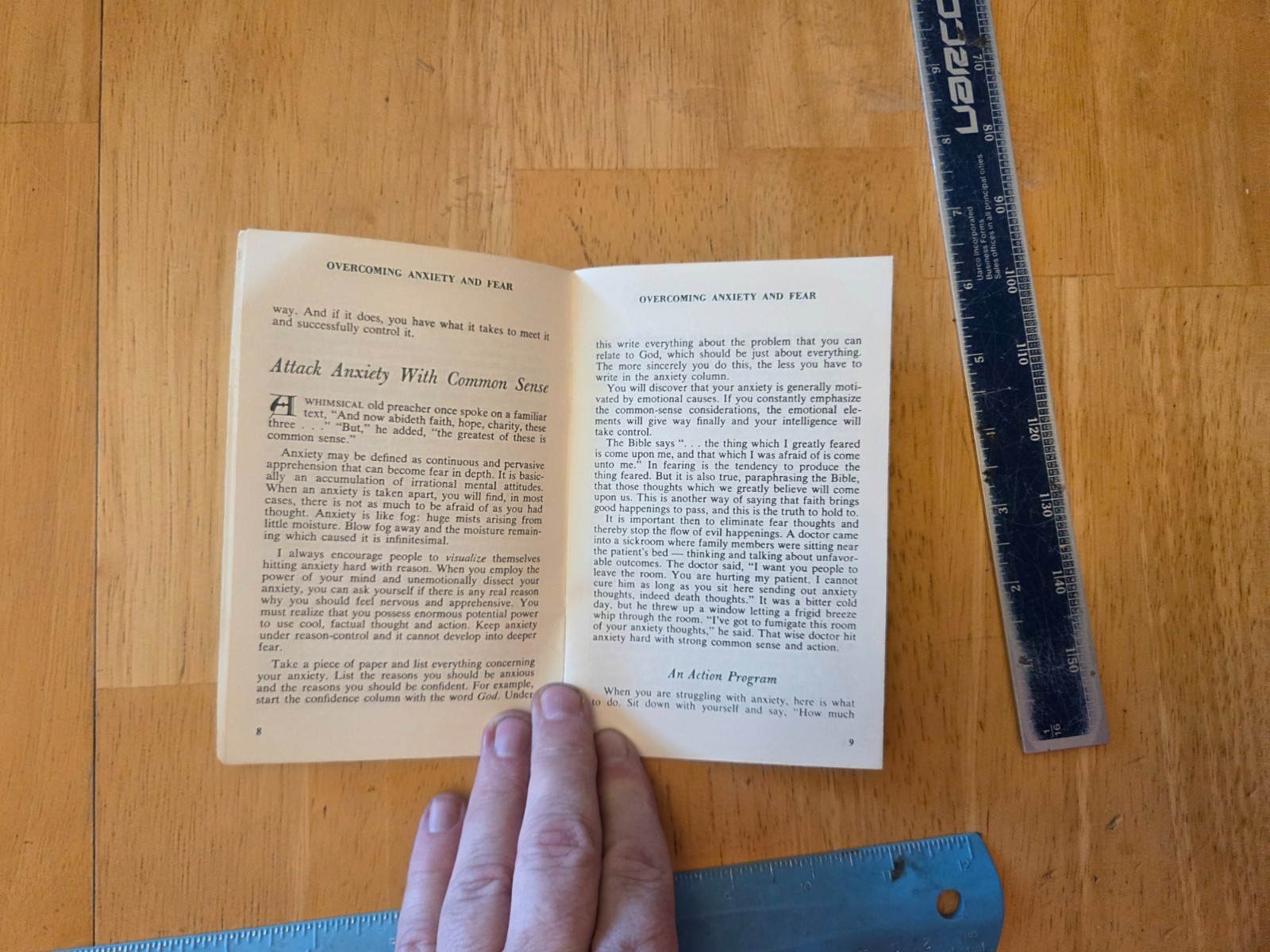Overcoming Anxiety and Fear by Norman Vincent Peale – 1967 Booklet