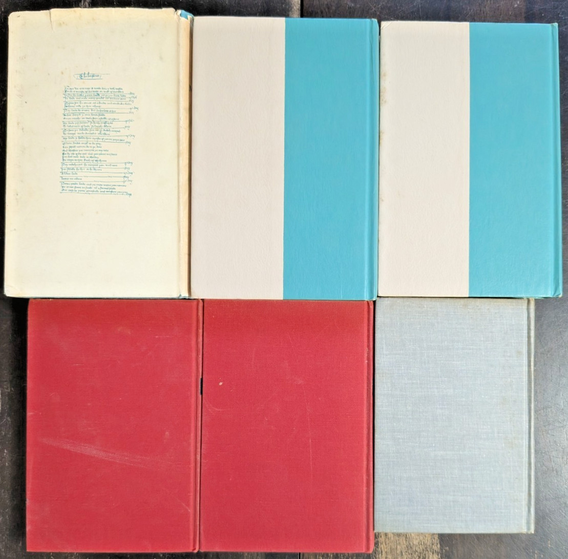 6 Book Lot Antique Vintage Hardcover Mid Century Shelf Home Decor Staging Set