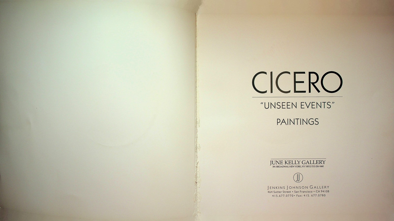 Cicero: Unseen Events: Paintings