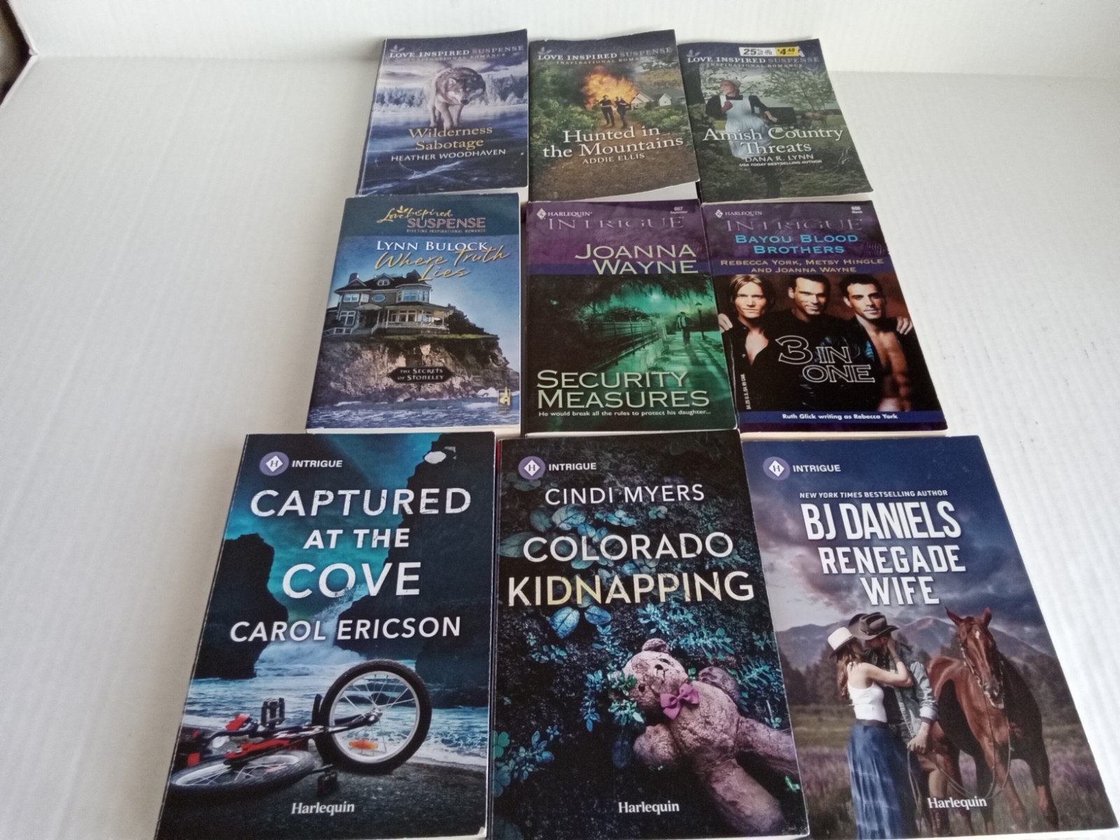 Harlequin Lot of 19 Intrigue Love Inspired Suspense Paperback Books