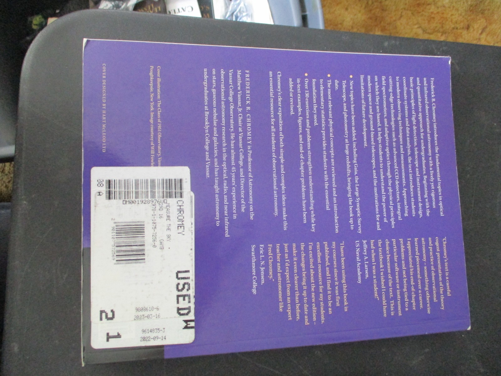 To Measure the Sky, Chromey, Frederick R., Very Good Book