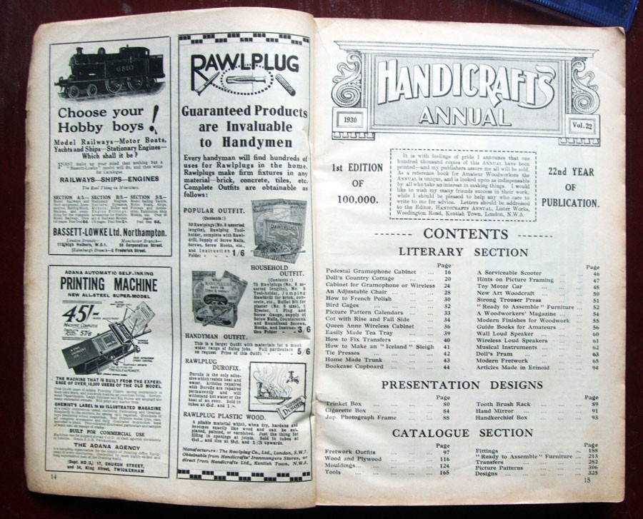 Handicrafts Annual 1930 Vol. 22 – 385 Pages