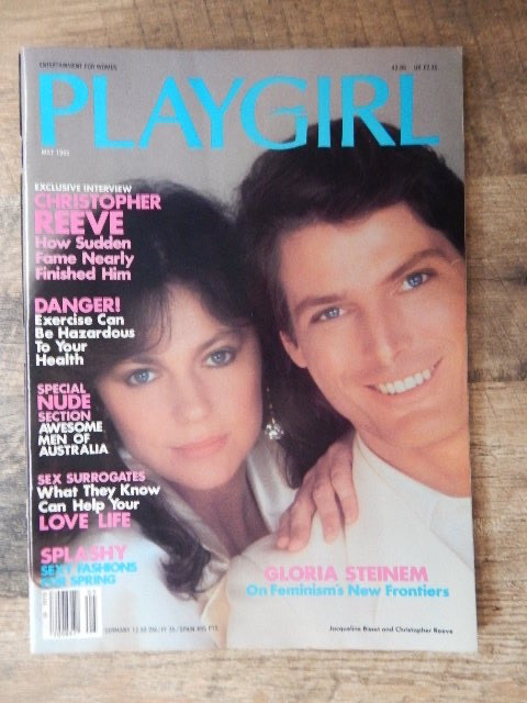 2 Vintage Playgirl Magazines-May 1985 Christopher Reeve & June 1985 Richard Gere