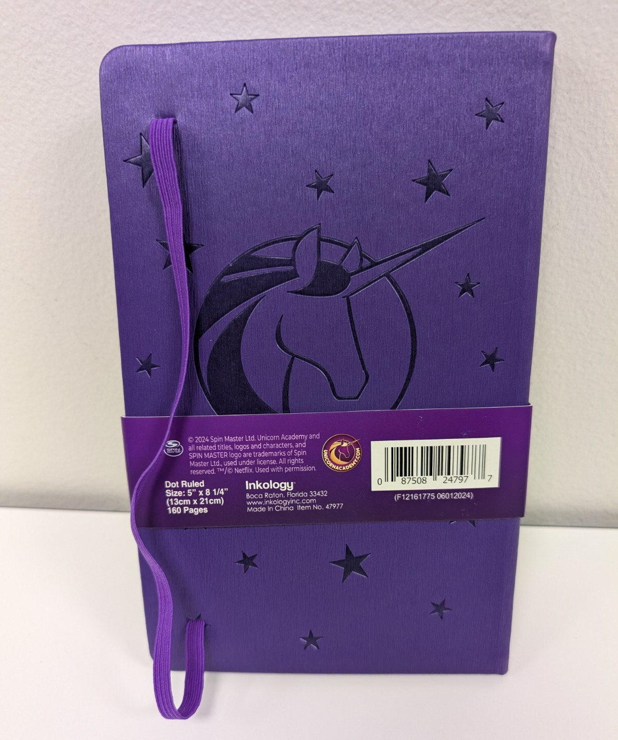 Unicorn Academy 80-Page Vegan Leather Notebook Journal Inkology 5×8″ [USA]