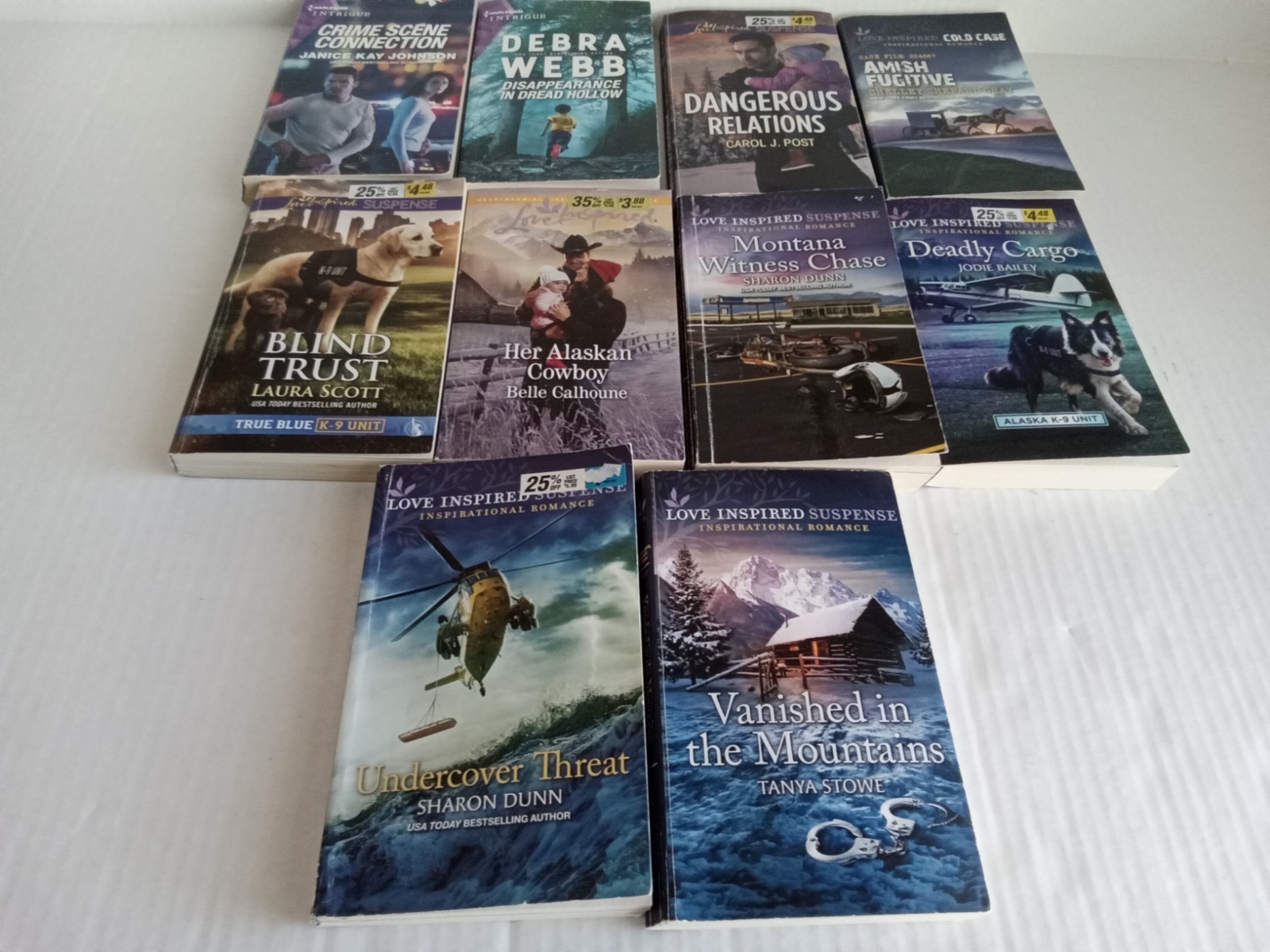 Harlequin Lot of 19 Intrigue Love Inspired Suspense Paperback Books