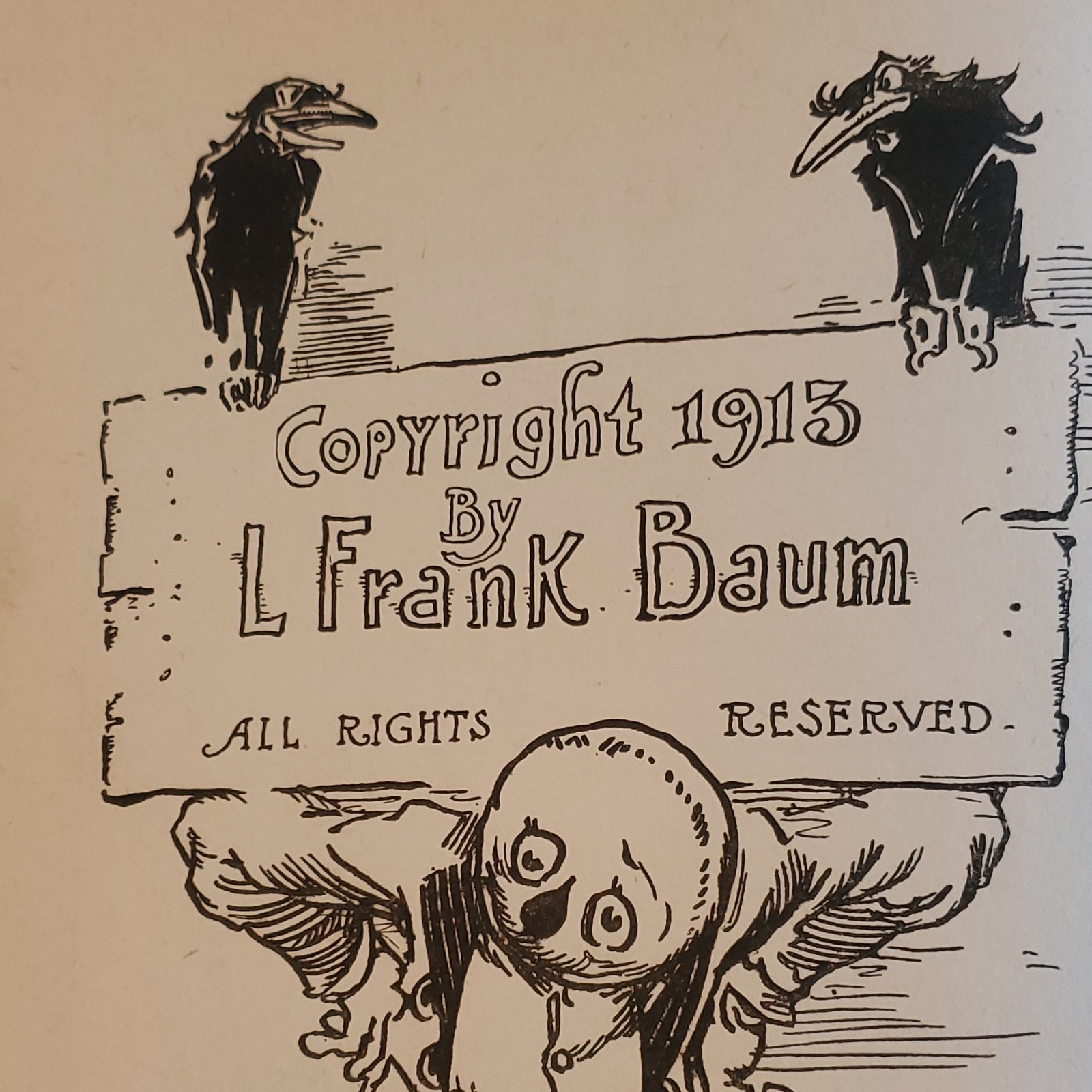 L. Frank Baum The Patchwork Girl of Oz Hardcover Illustrated 1913 John R. Neill