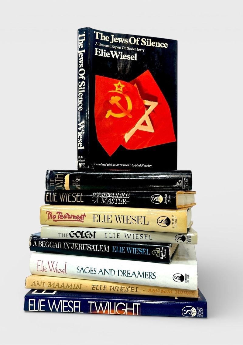 Elie Wiesel Rare Collection: 9 Books Including Signed Limited Edition!