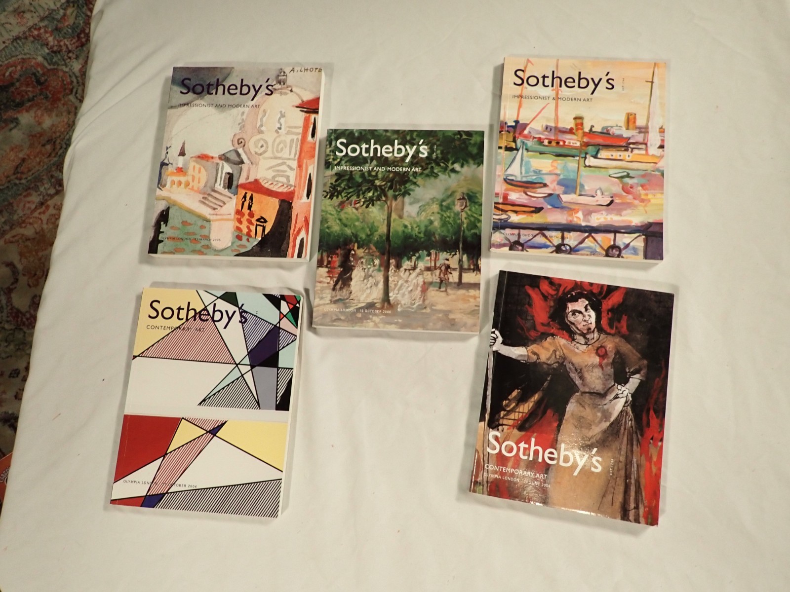 5 Lot Sotheby’s Auction Catalogs 2000’s Contemporary, Impressionist, Modern art