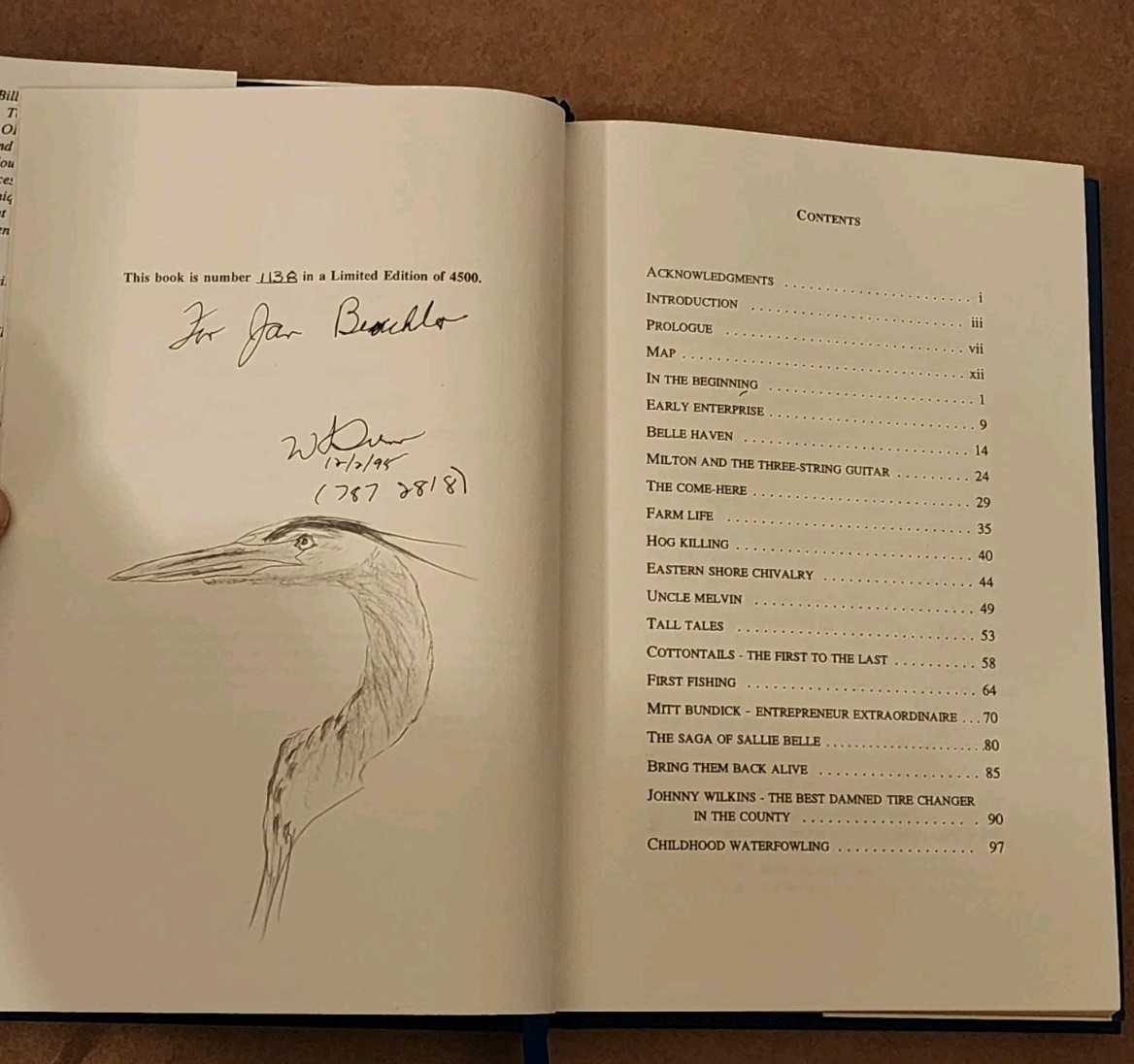 Memoirs of a Farm Boy W.H.Turner 1995 HC/DJ #1138 Of 4500 – Signed With Art