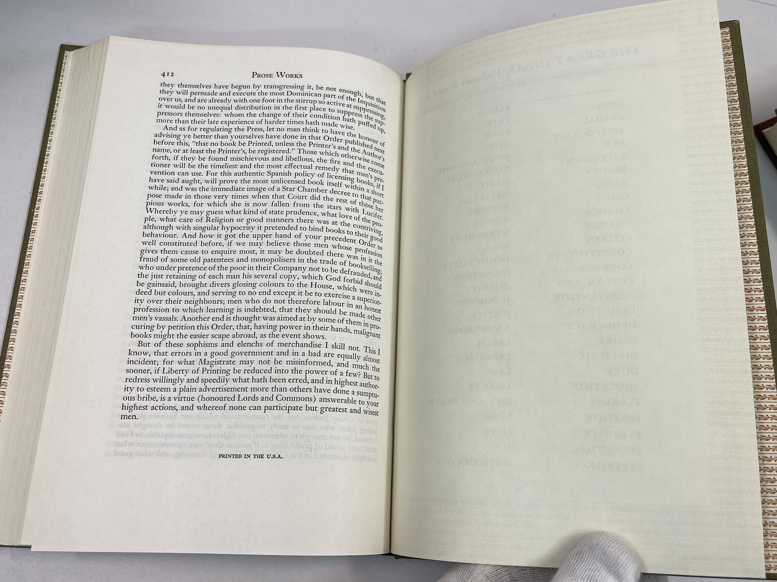1952 Britannica Great Books Of The Western World Vol 32 Milton