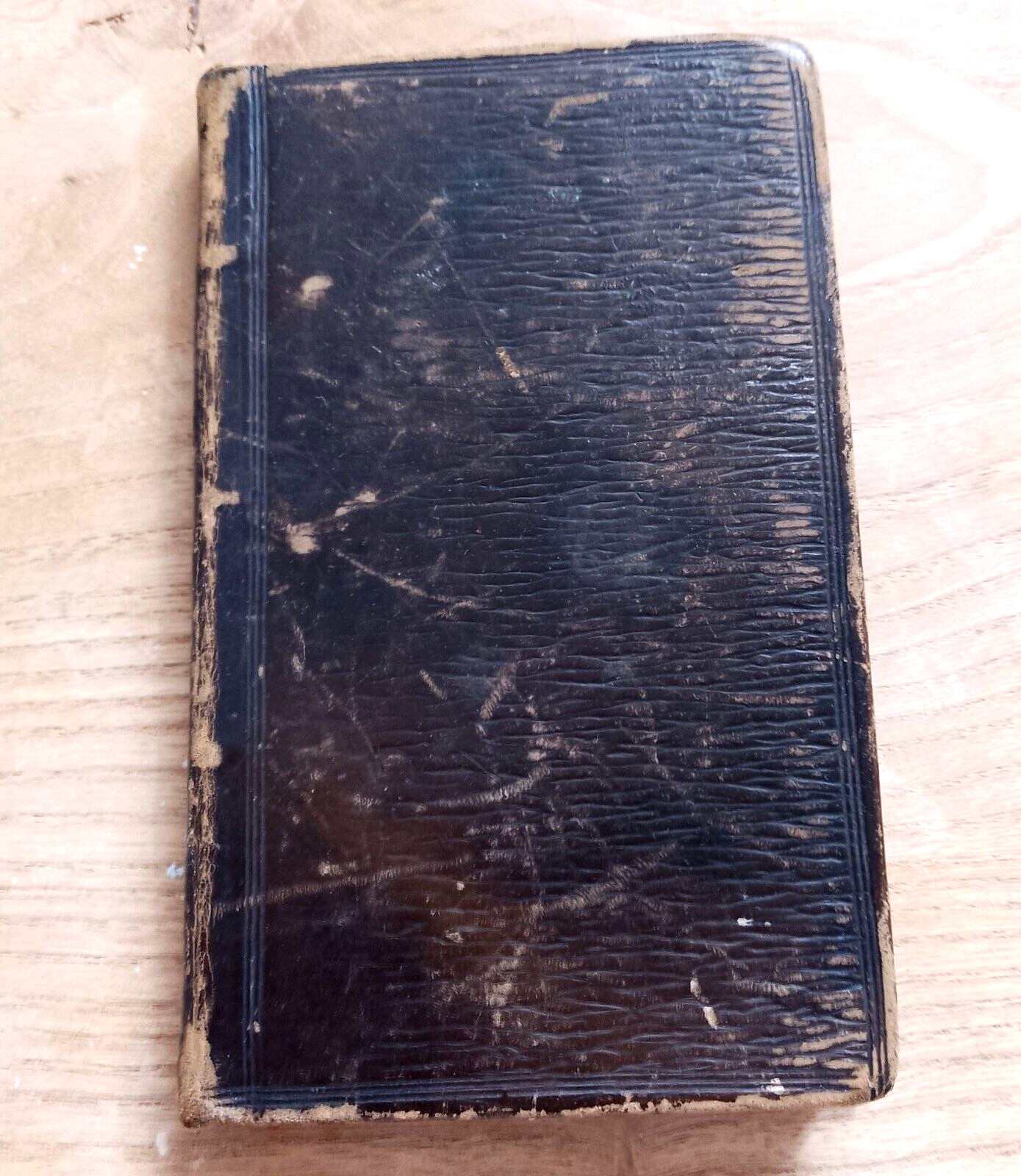 Antiquarian, miniature leather binding 12cm x 7cm The Economy of Human Life 1808