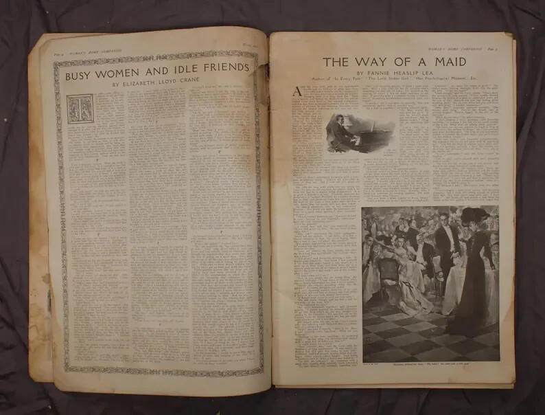 Woman’s Home Companion March 1910 11 x 16 105 pages Fair to Poor Condition