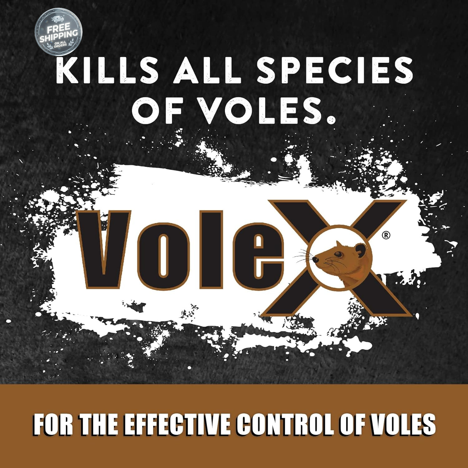 VoleX All Natural Non Toxic Vole Killer Pellets 8oz Safe for Crops Pets
