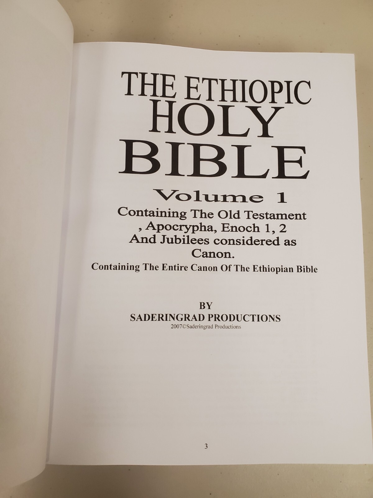 HOLY BIBLE Ethiopic Version – Ethiopian Bible – In English – Hardcover