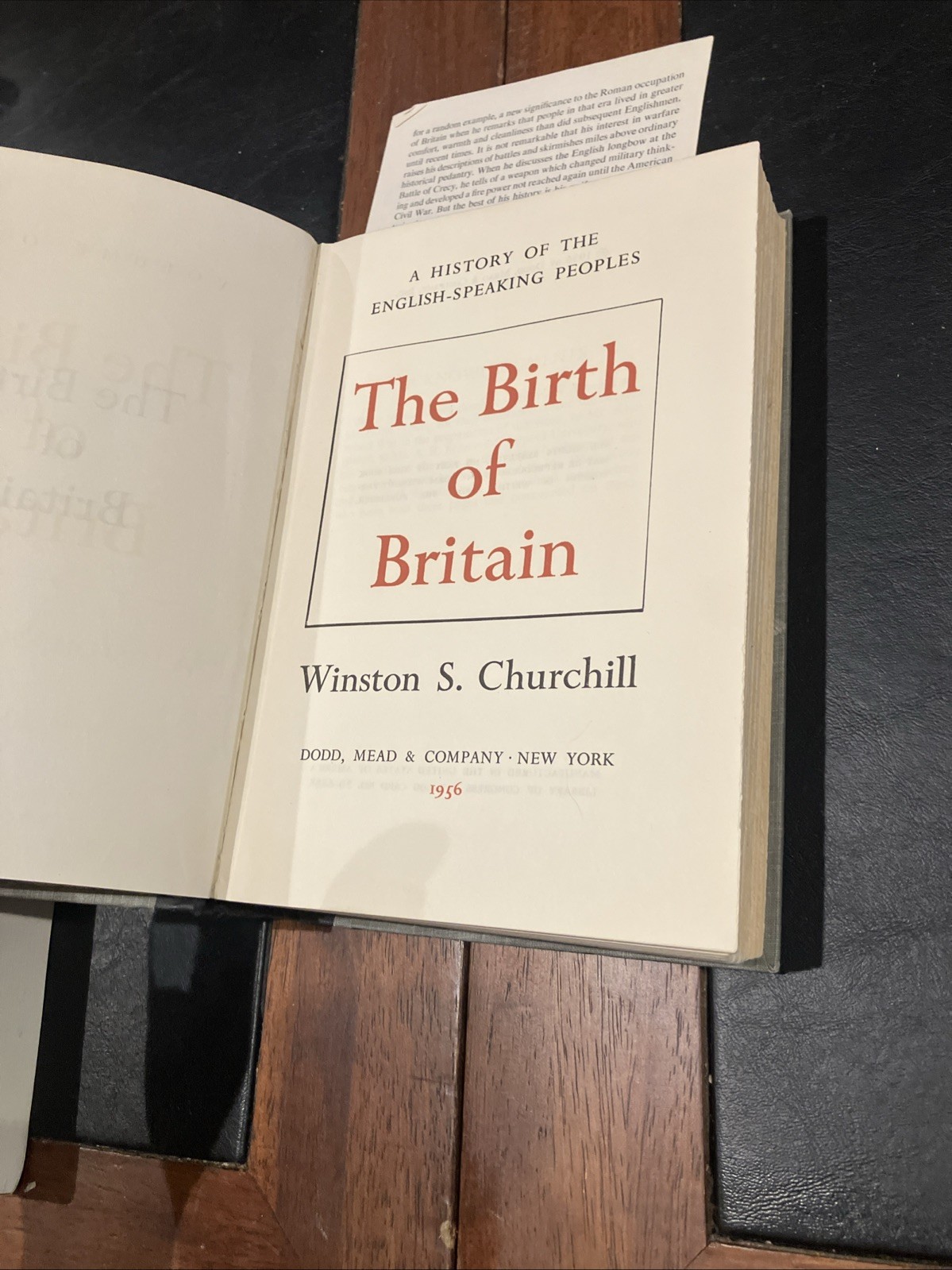 The Birth Of Britain, The New World Order Winston Churchill 1956 1st Editions