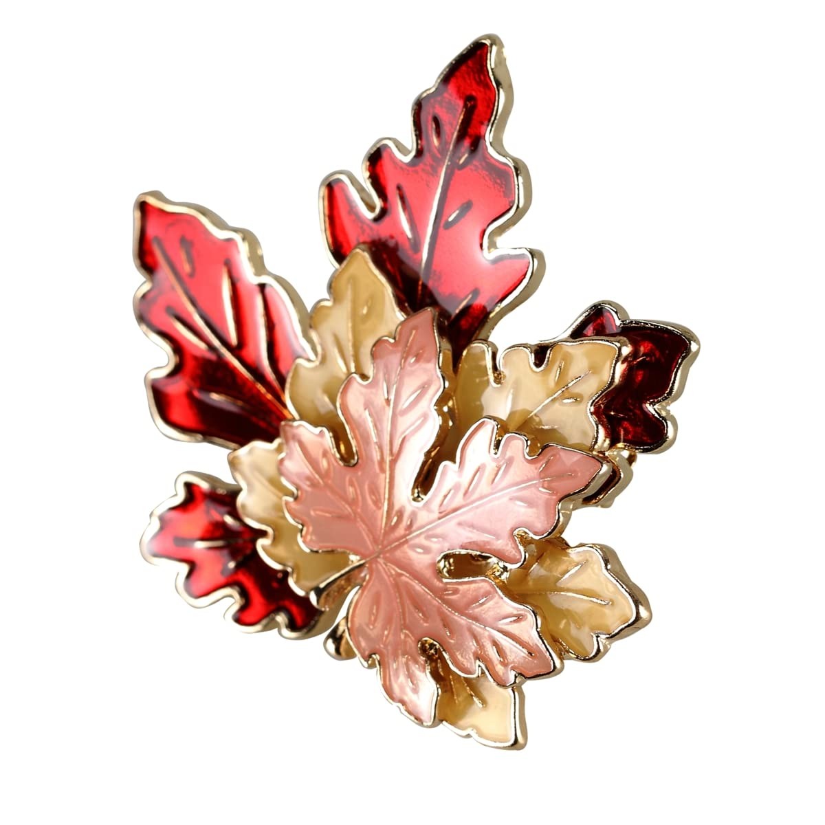 BinaryABC Thanksgiving Brooch Pin,Autumn Fall Approx. 4.2×5 cm, Random color